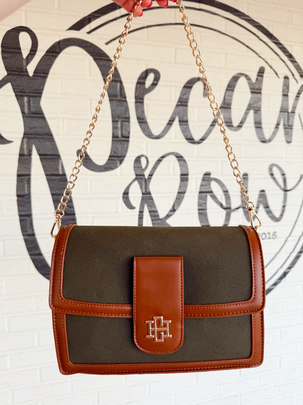 The Collins Crossbody in Olive