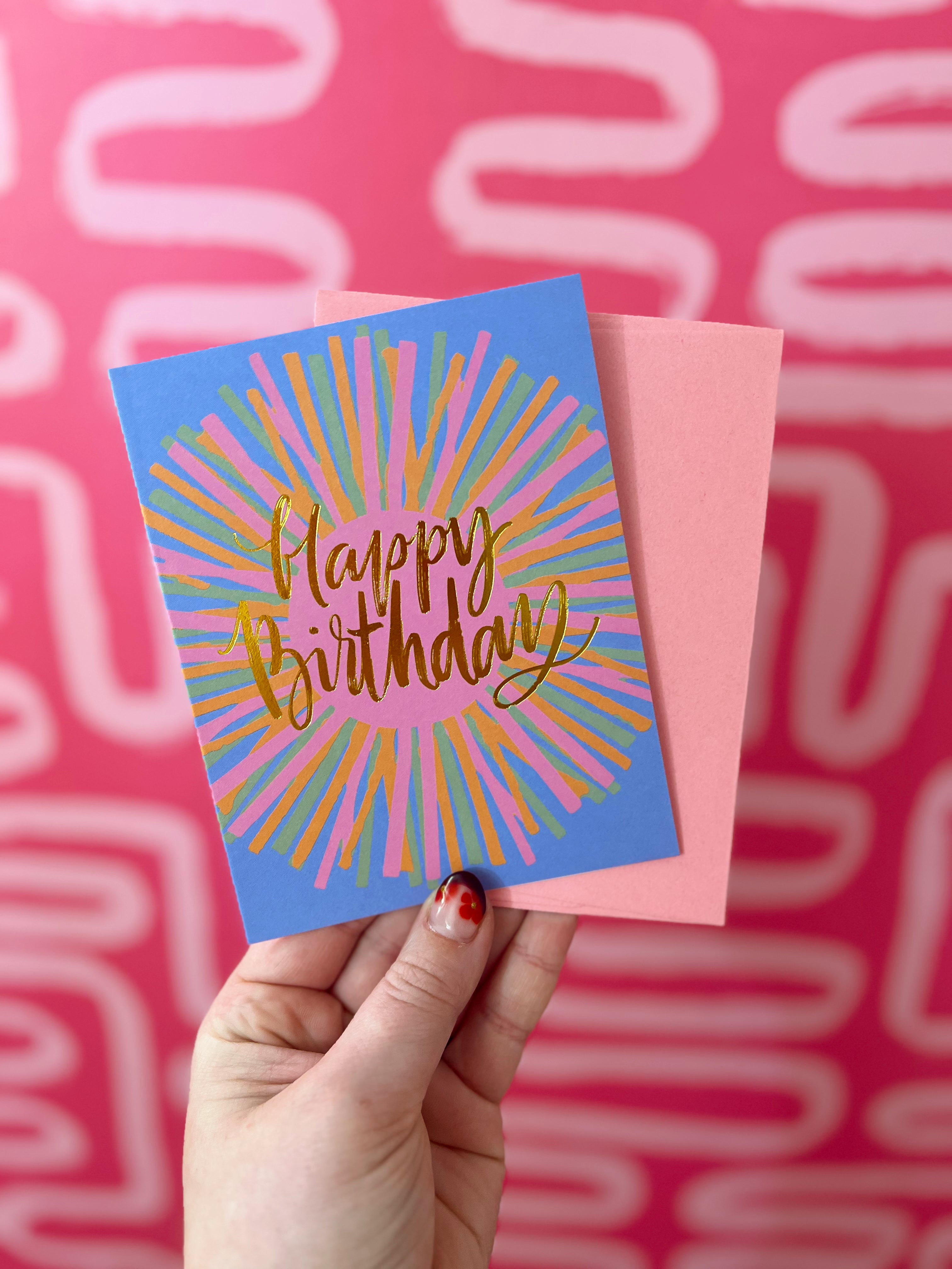 Happy Birthday Sun Greeting Card