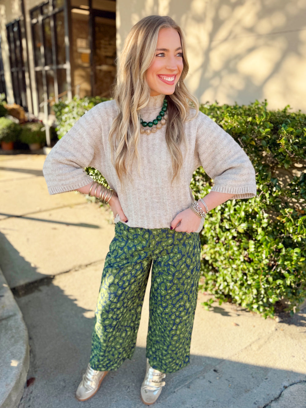The Ovie Sweater Top in Oatmeal (S-L)