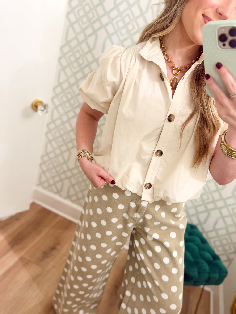 The Aria Bubble Hem Top (S-L)