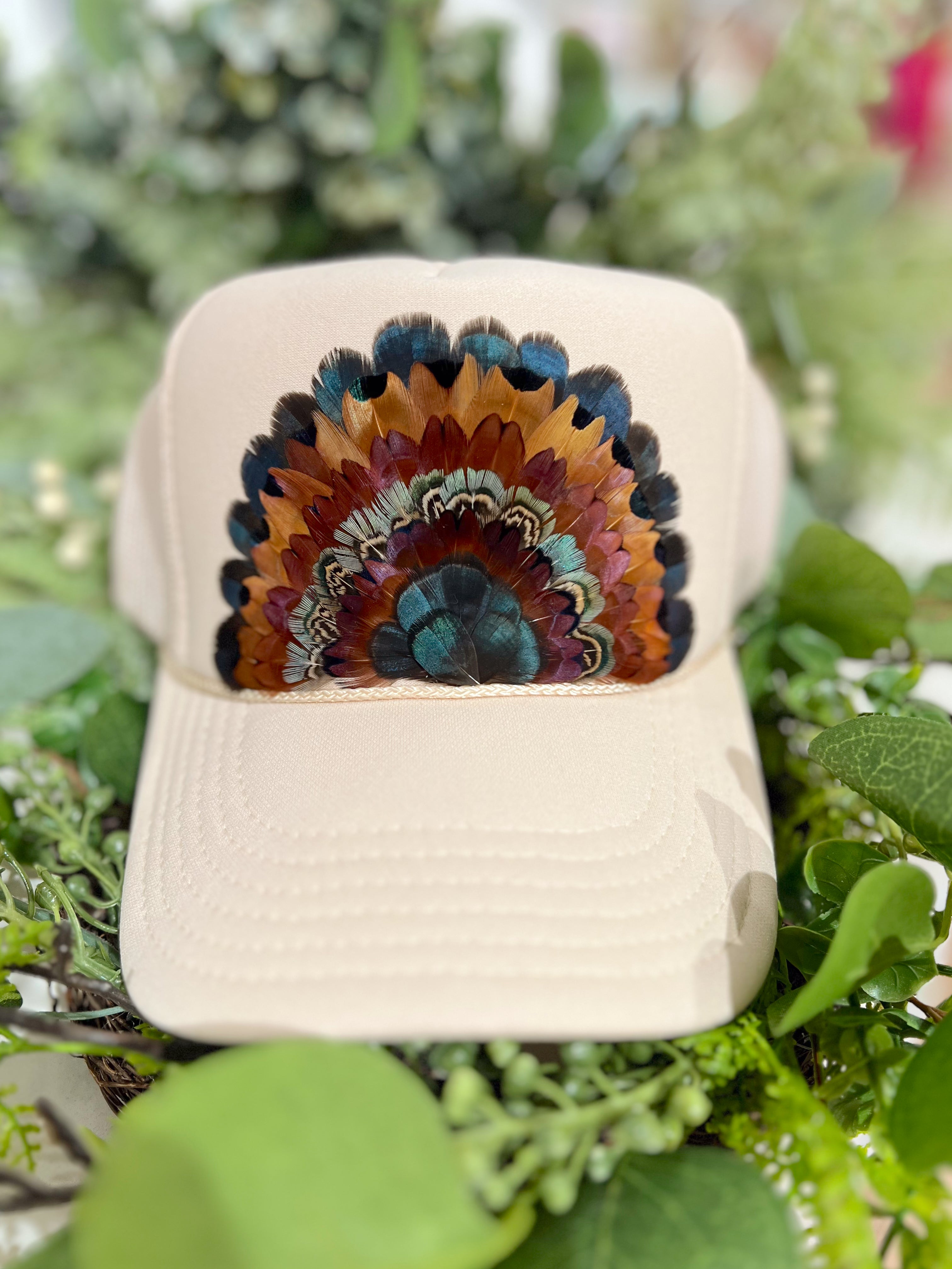 The Lakeyn Feathered Trucker Hat