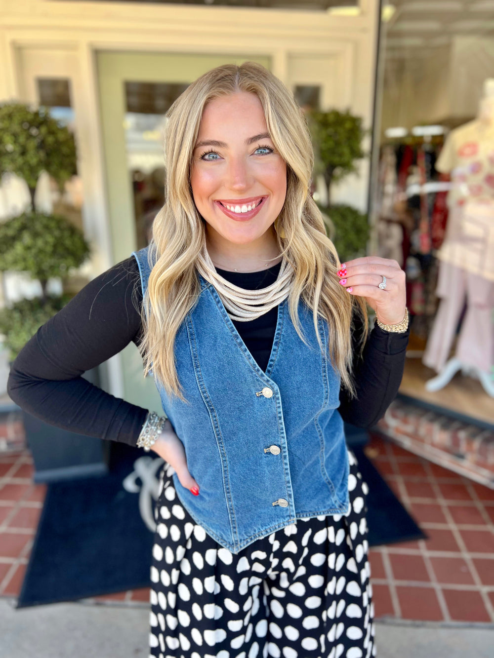 The Lilly Denim Top