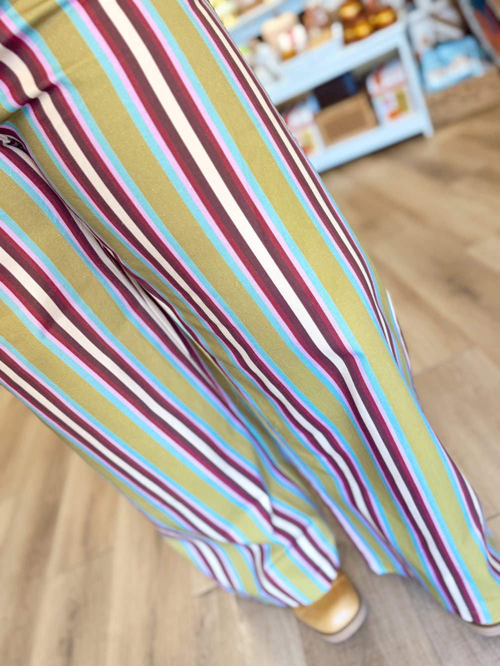 The Eloise Multi Striped Wide Leg Pants (S-L)