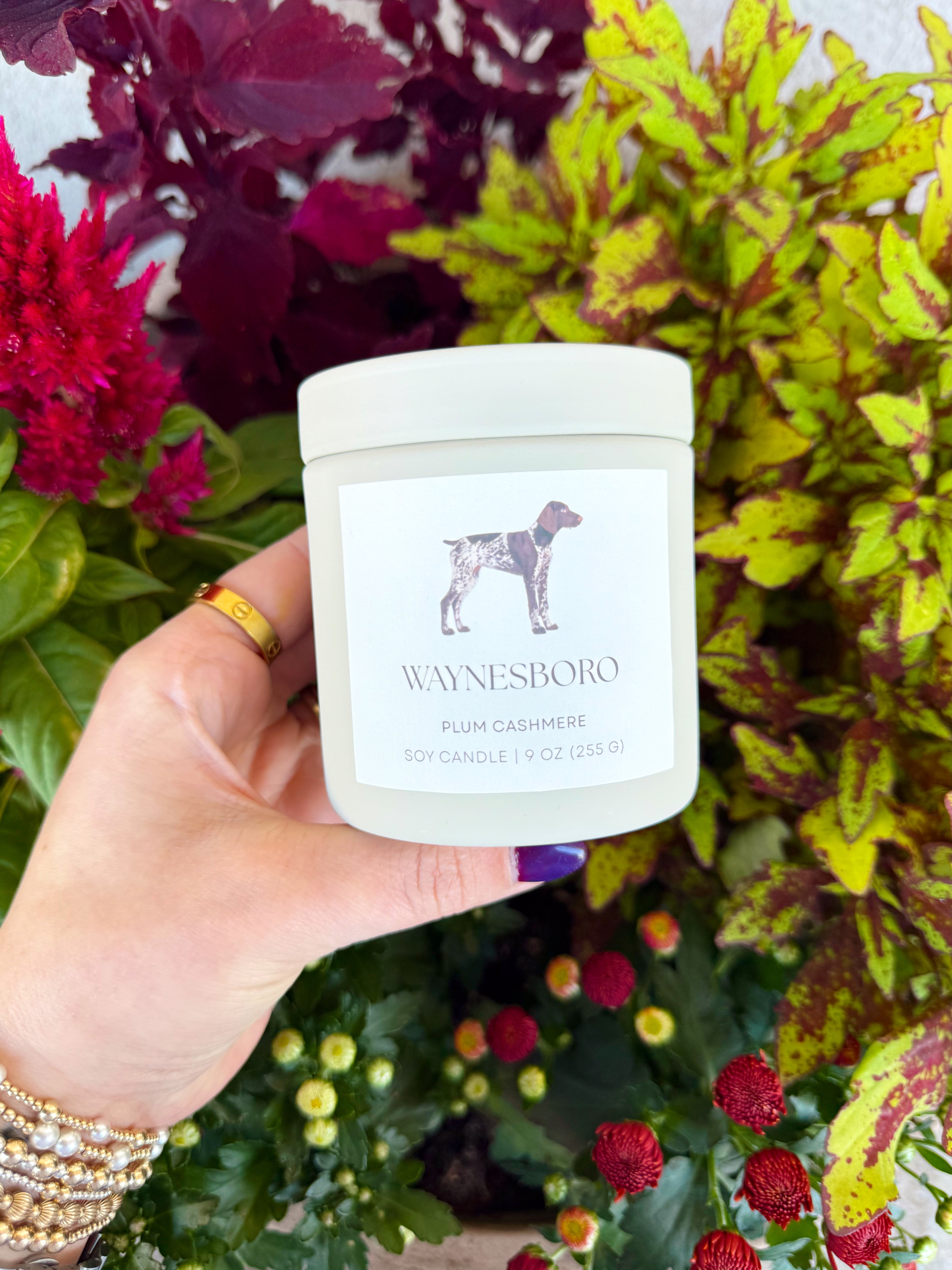 Waynesboro 9 oz Candle in Plum Cashmere