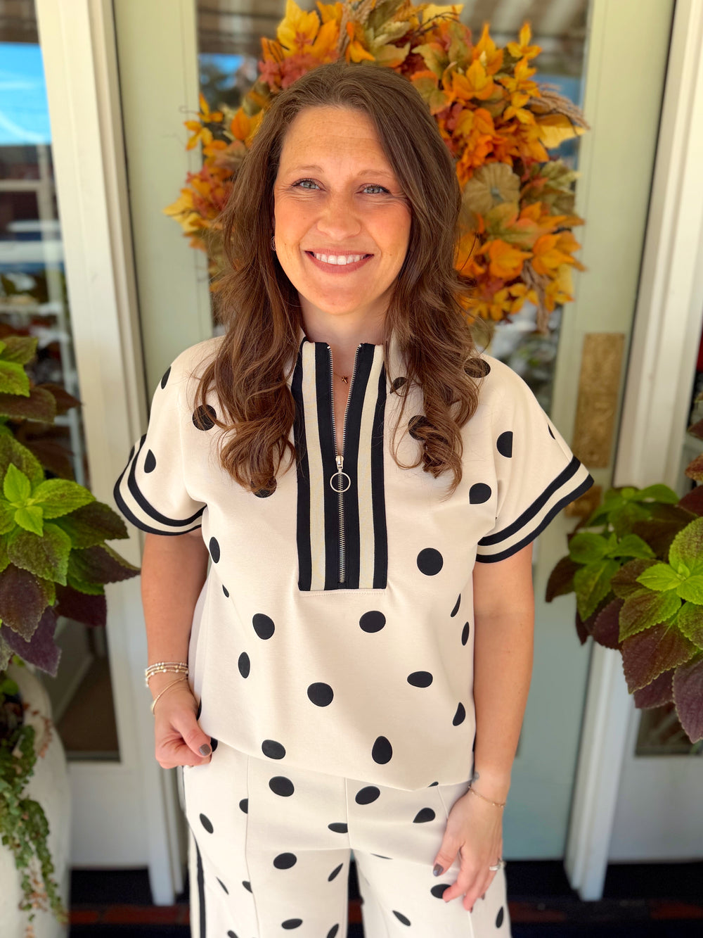 The Josey Polka Dot Top (S-L)