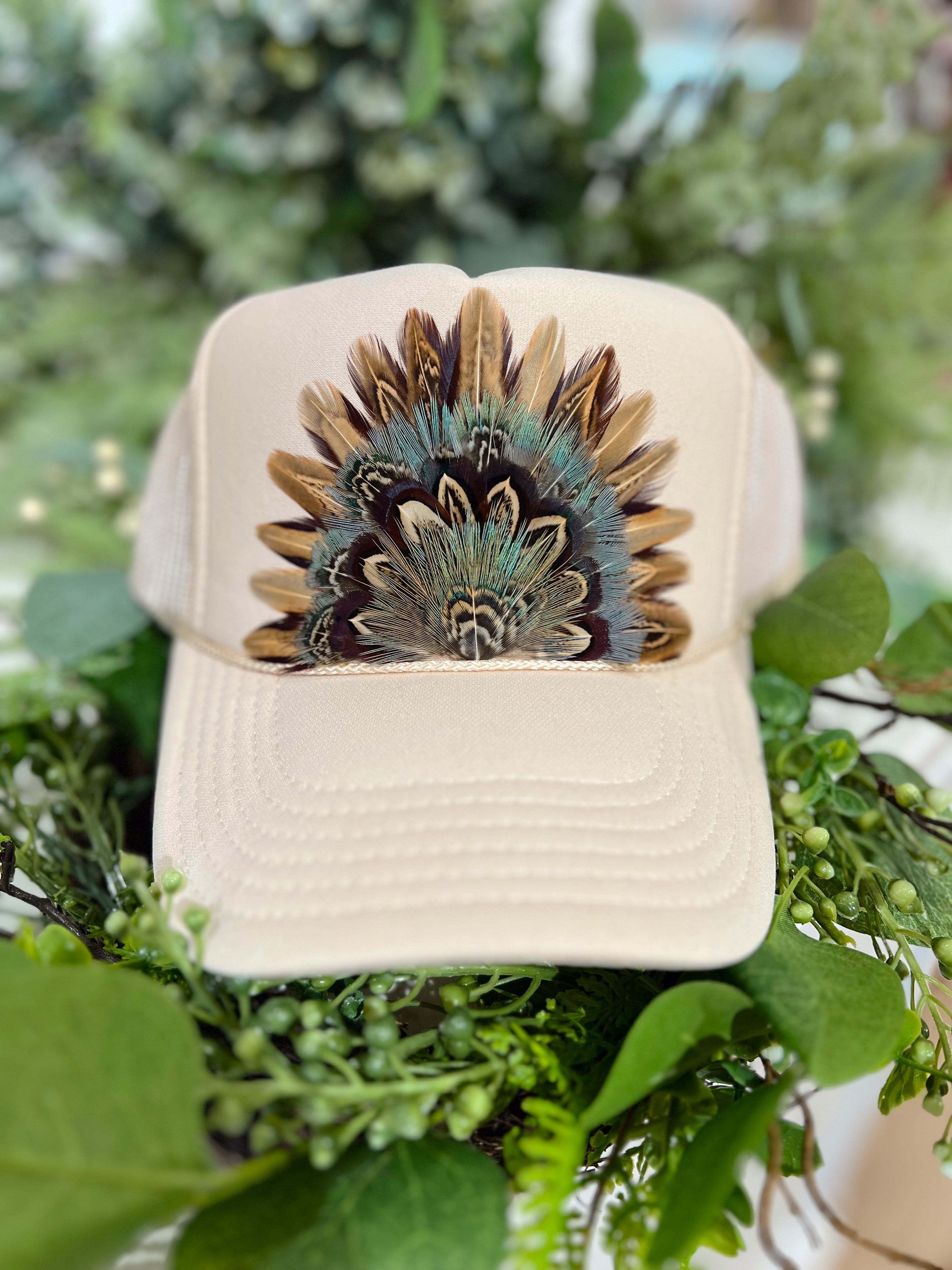 The Carson Feathered Trucker Hat