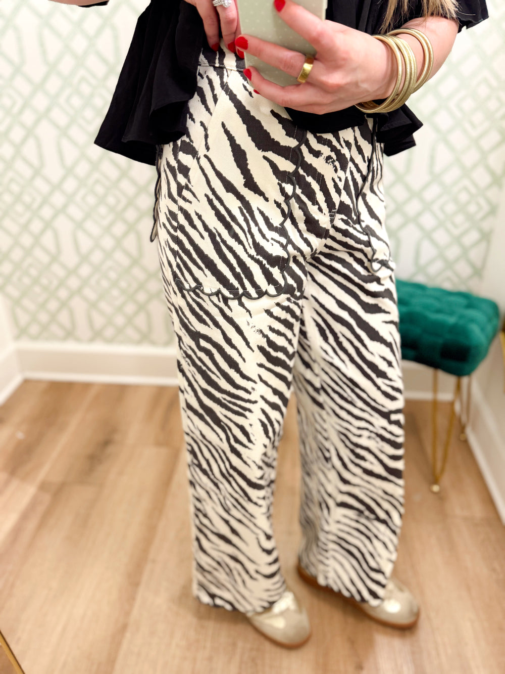 The Zoey Zebra Pants (S-L)
