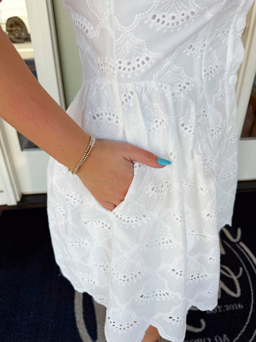 The Bella Button Dress (S-L)
