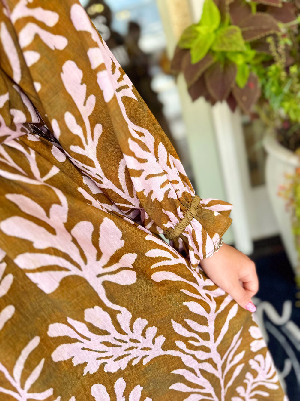 The Elise Collared Print Midi Dress (S-L)