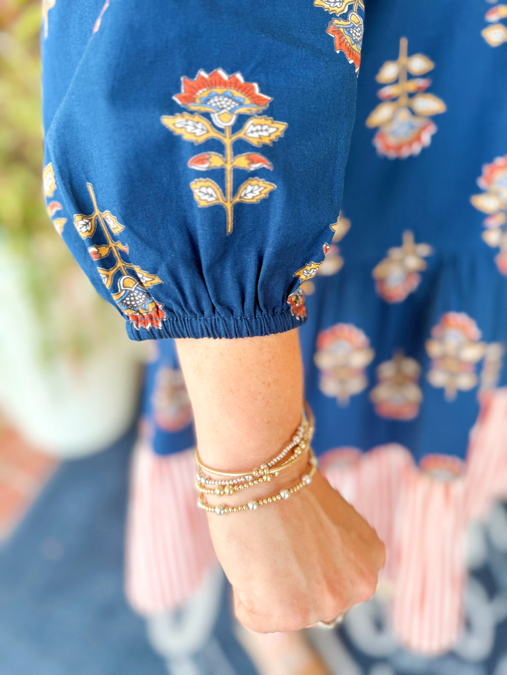 The Harvest Tunic Dress in Navy (S-L)
