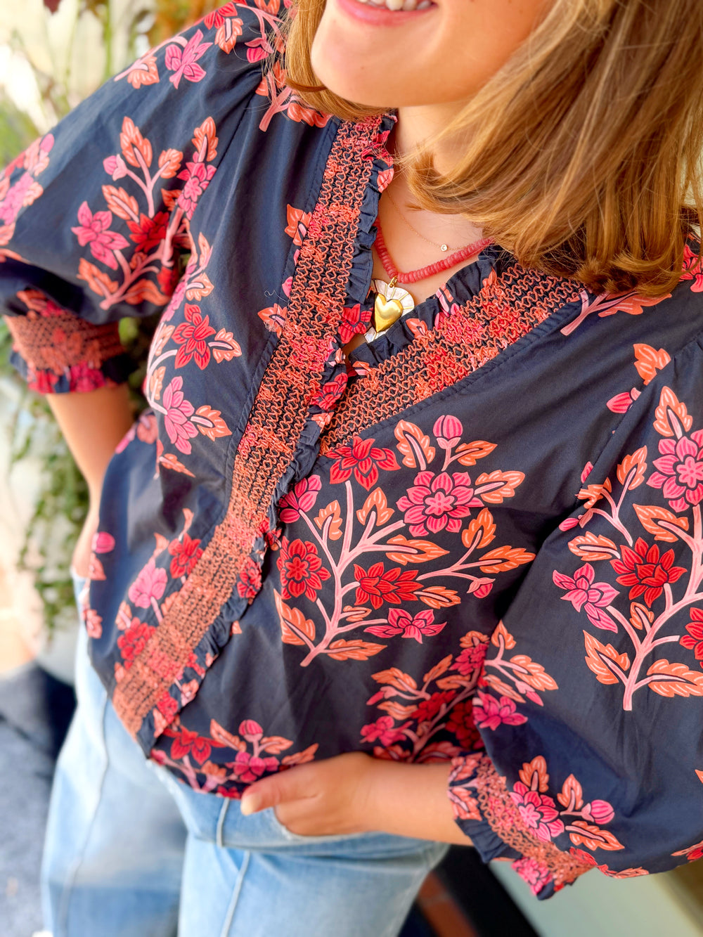The Haven Smocked Top (S-L)