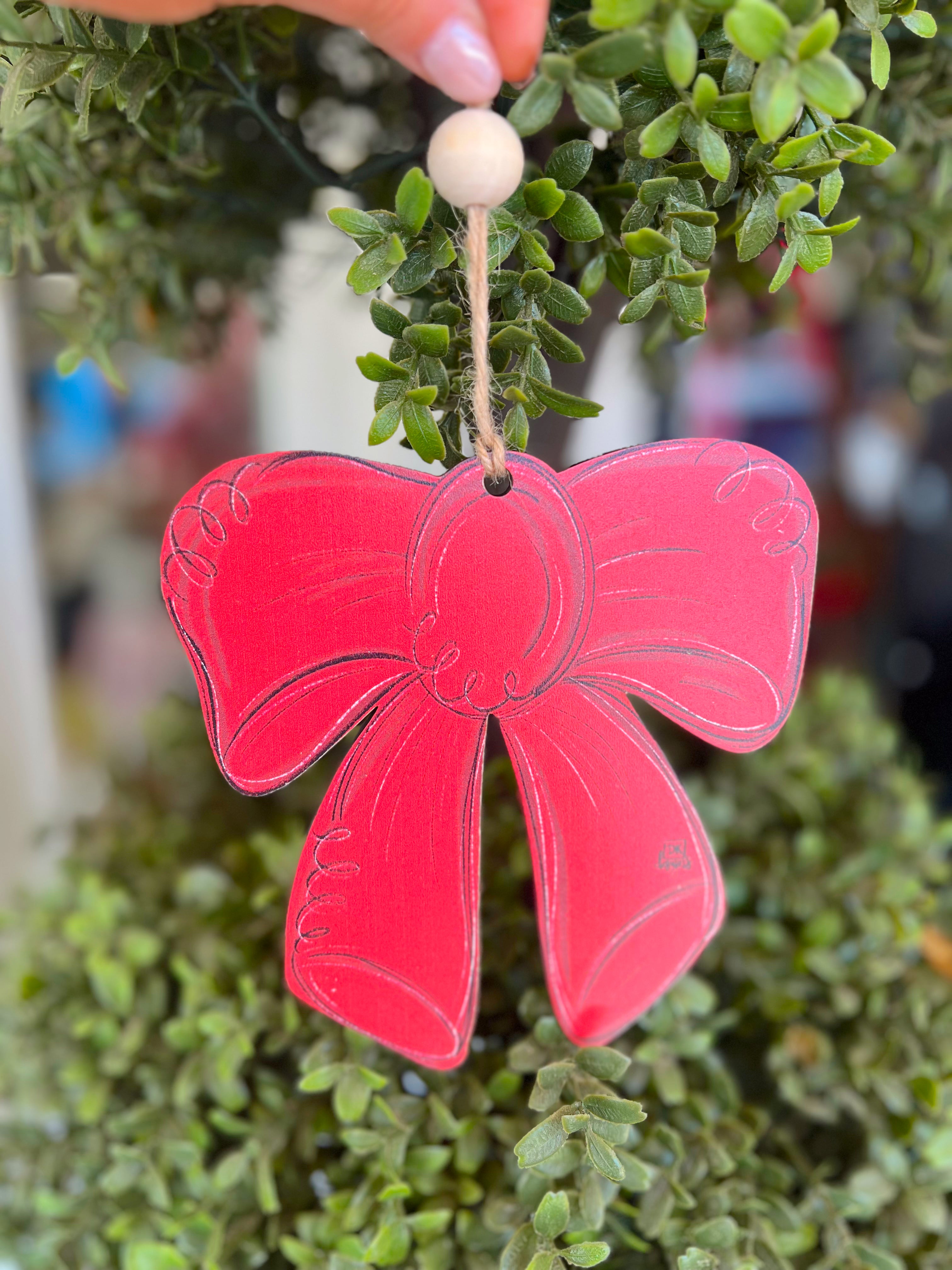 Red Bow Ornament