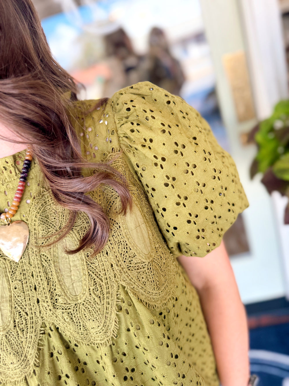 The Gigi Eyelet Top (S-L)
