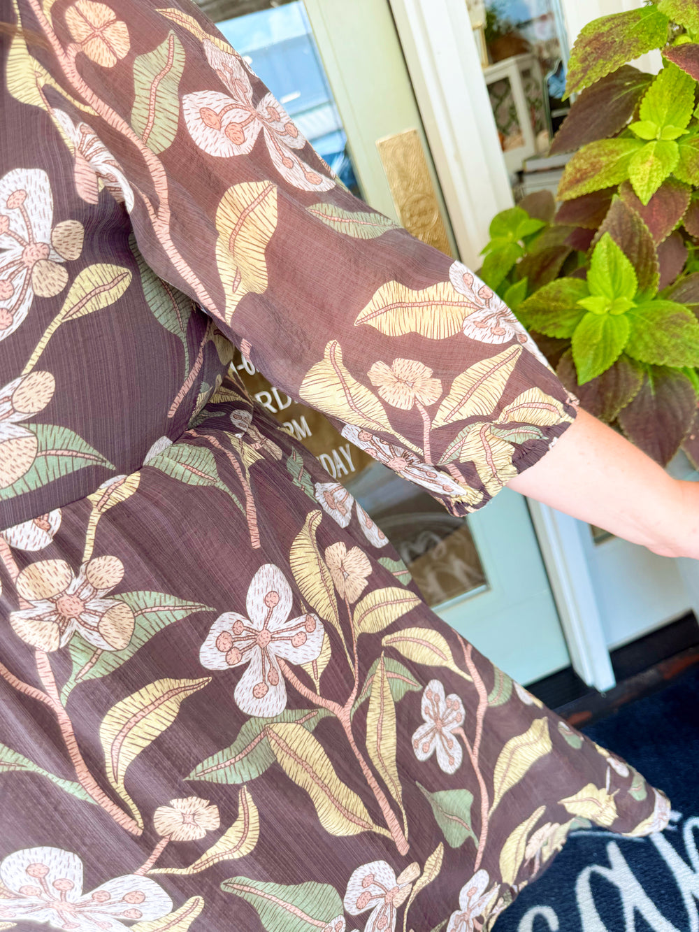 The Anna Floral Midi Dress (XL-2X)