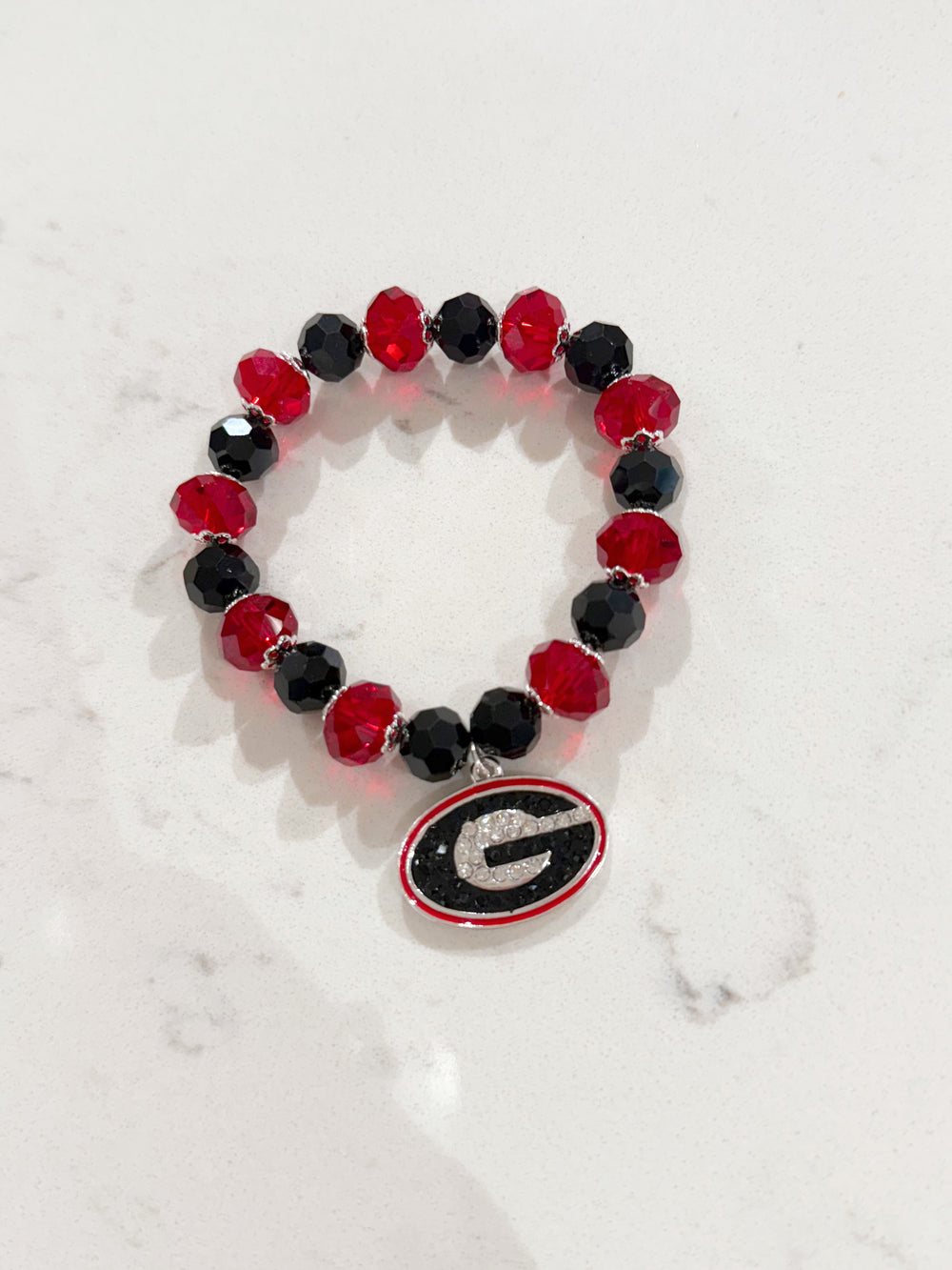 Georgia Crystal Bead Stretch Bracelet