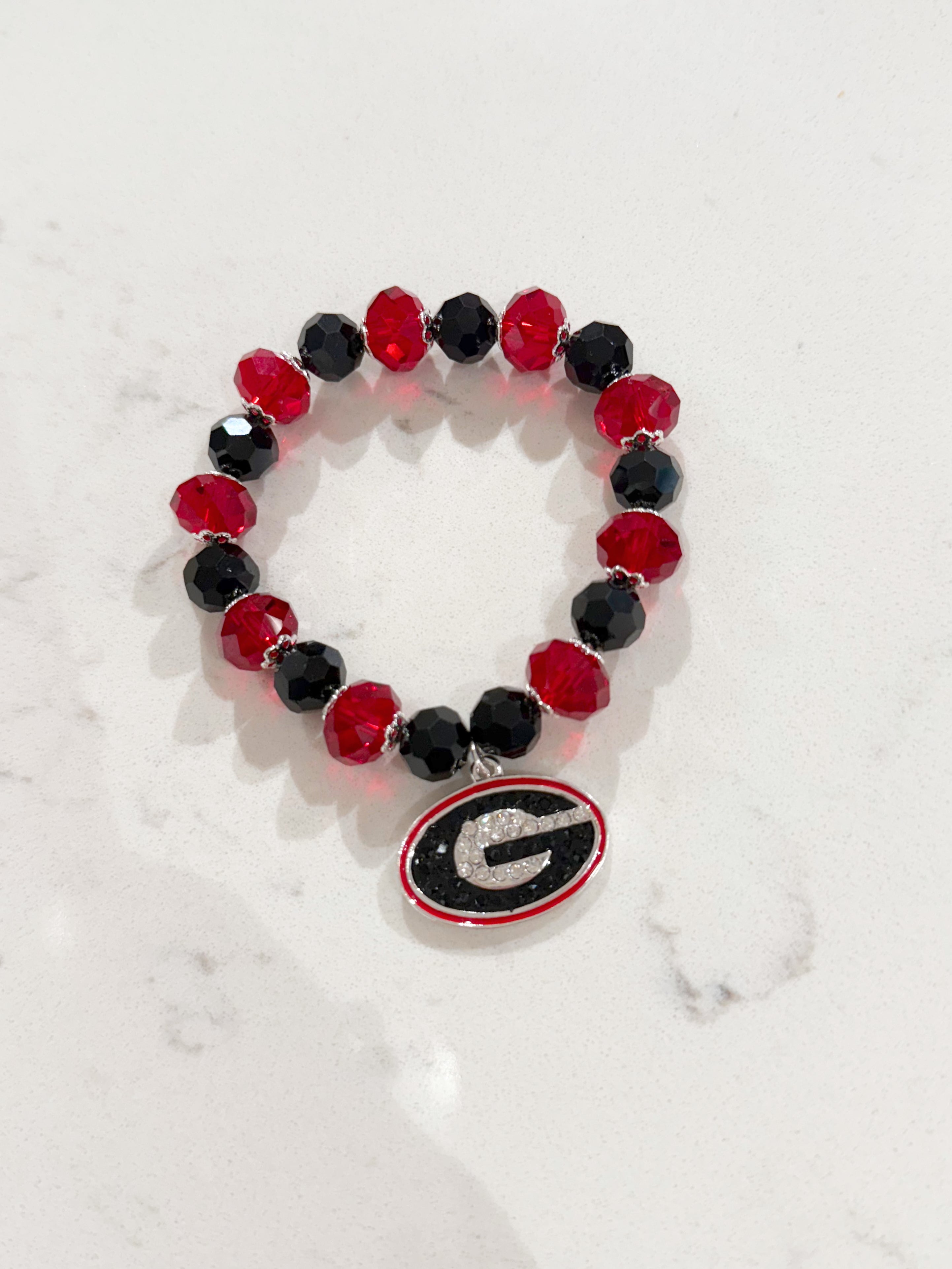 Georgia Crystal Bead Stretch Bracelet