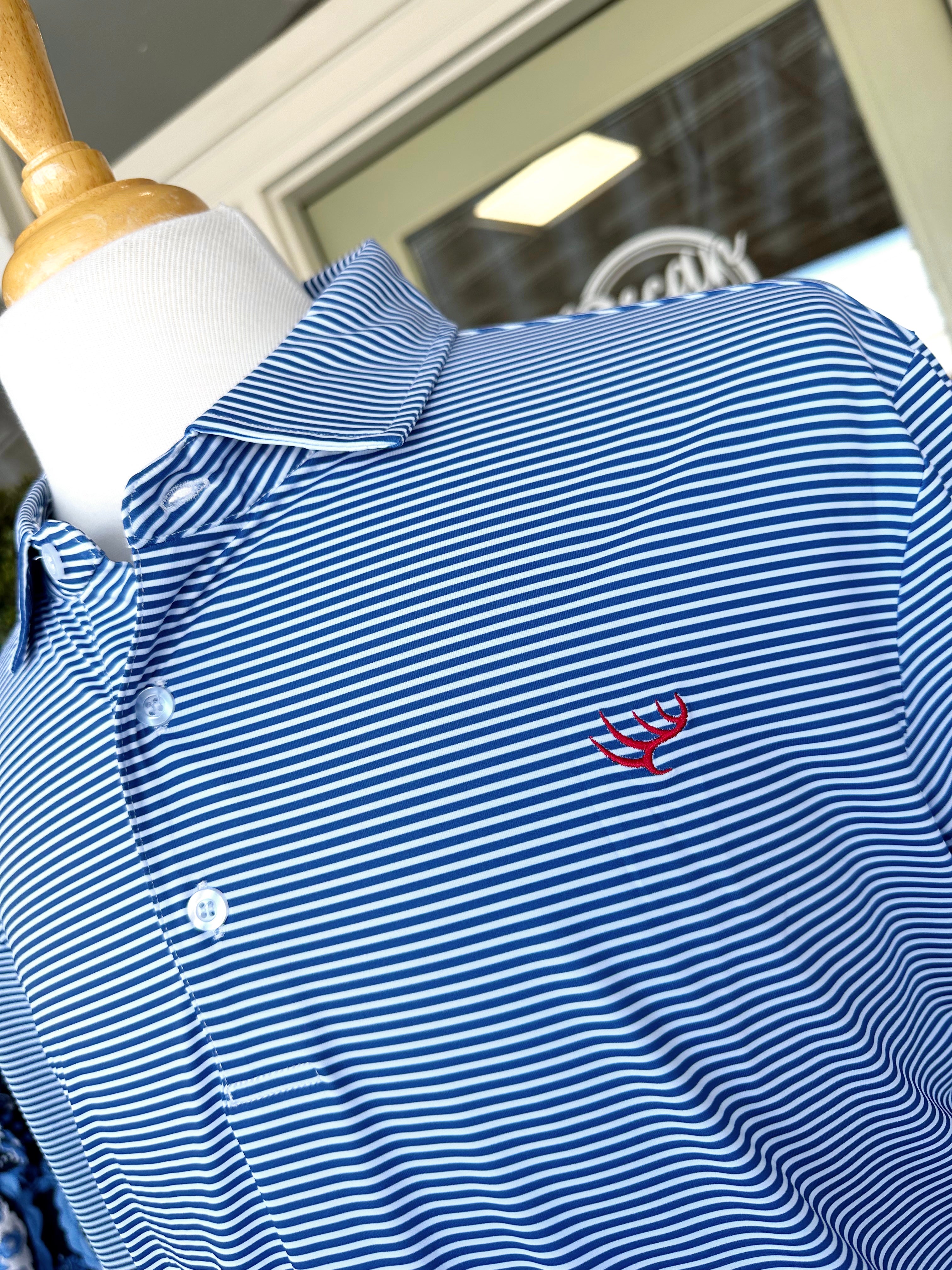 Navy Polo by Hunt to Harvest