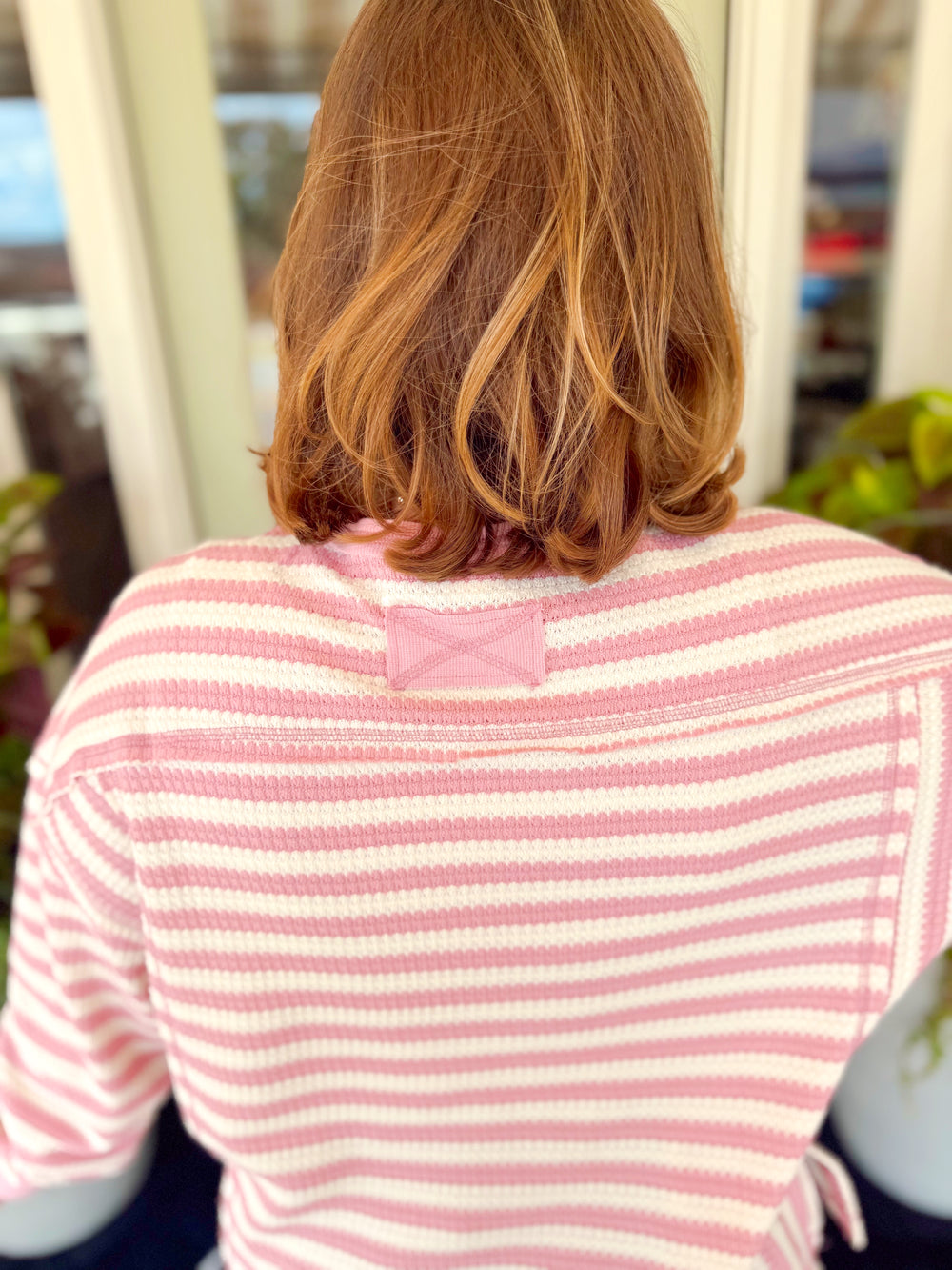 The Hattie Striped Waffle Knit Top (S-L)