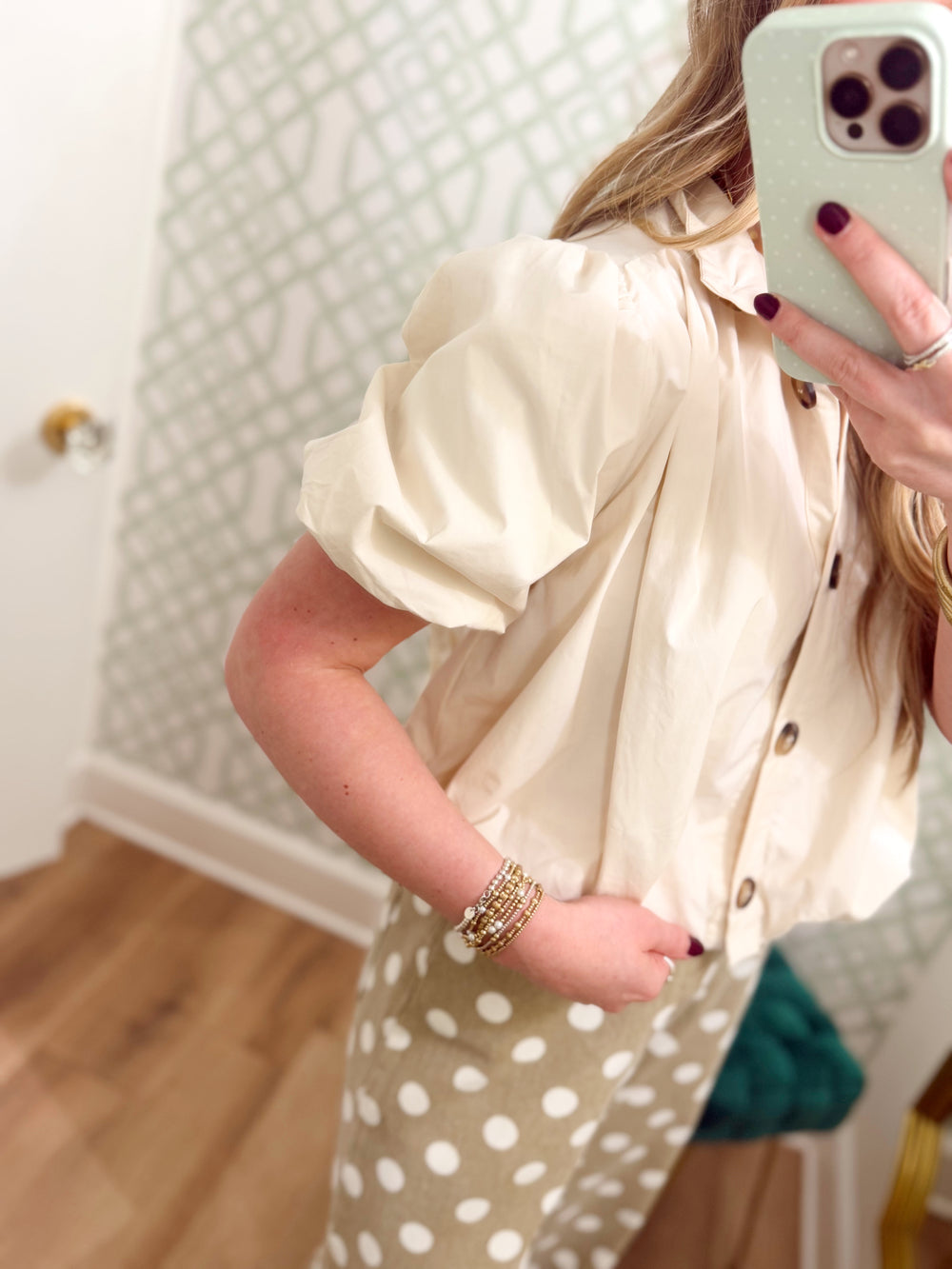 The Aria Bubble Hem Top (S-L)