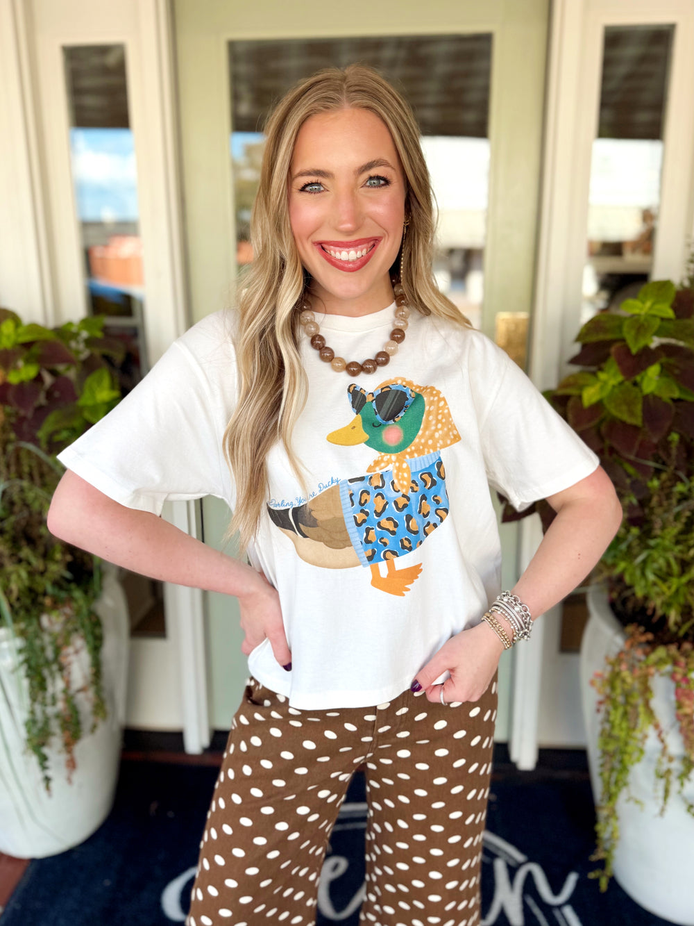 Darling, You're Ducky Cropped Tee by Poppy & Pine (S/M-2X/3X)
