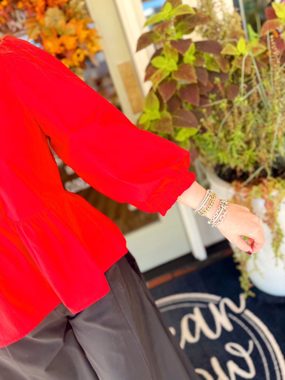 The Samantha Ruffle Peplum Top (S-L)