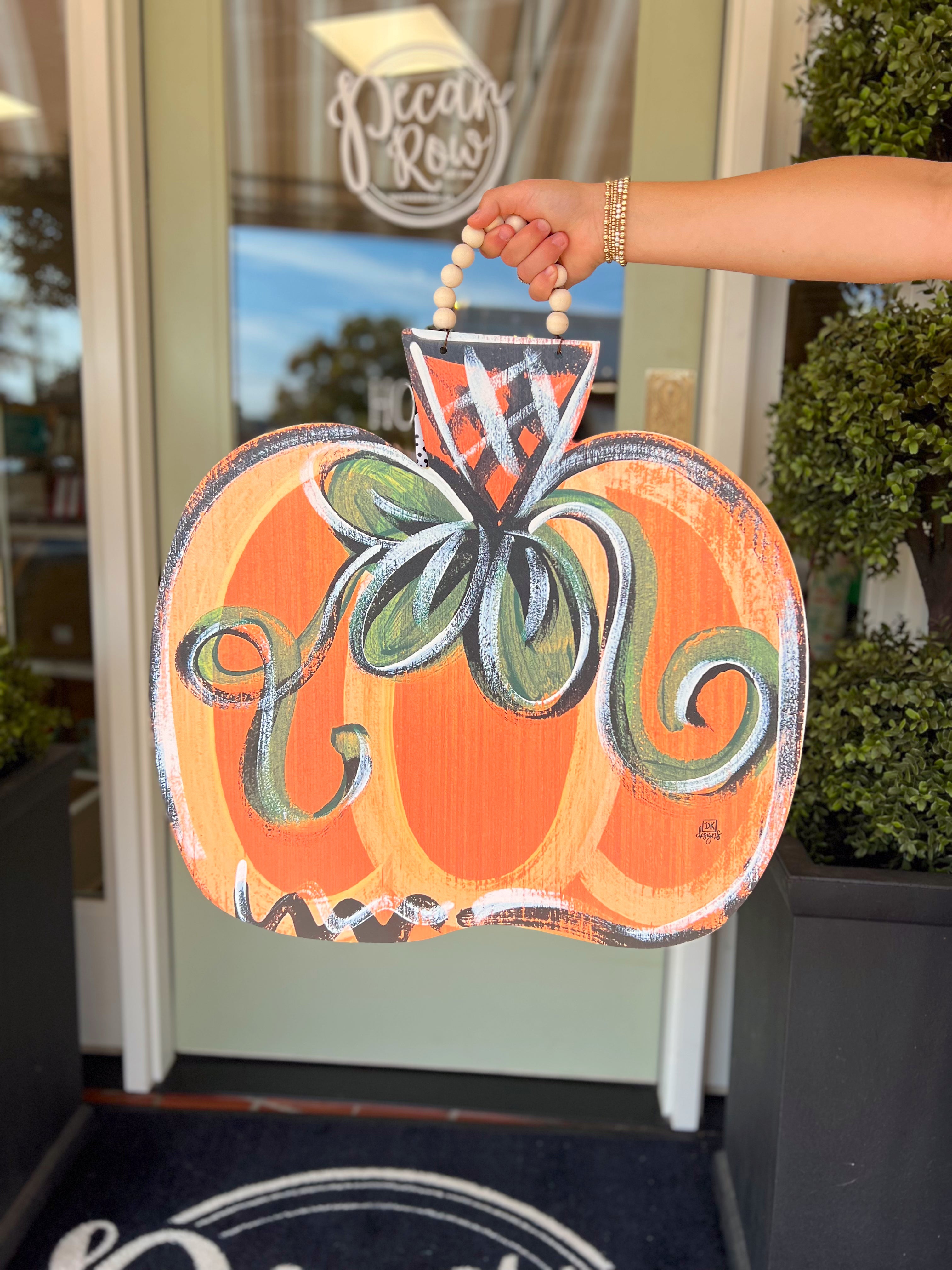 Pumpkin Door Hanger