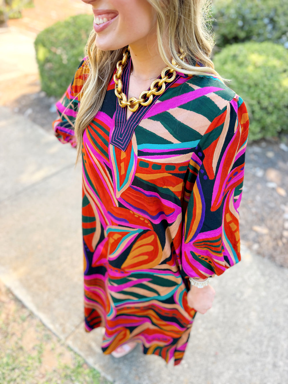 The Norah Printed Midi Dress (S-L)