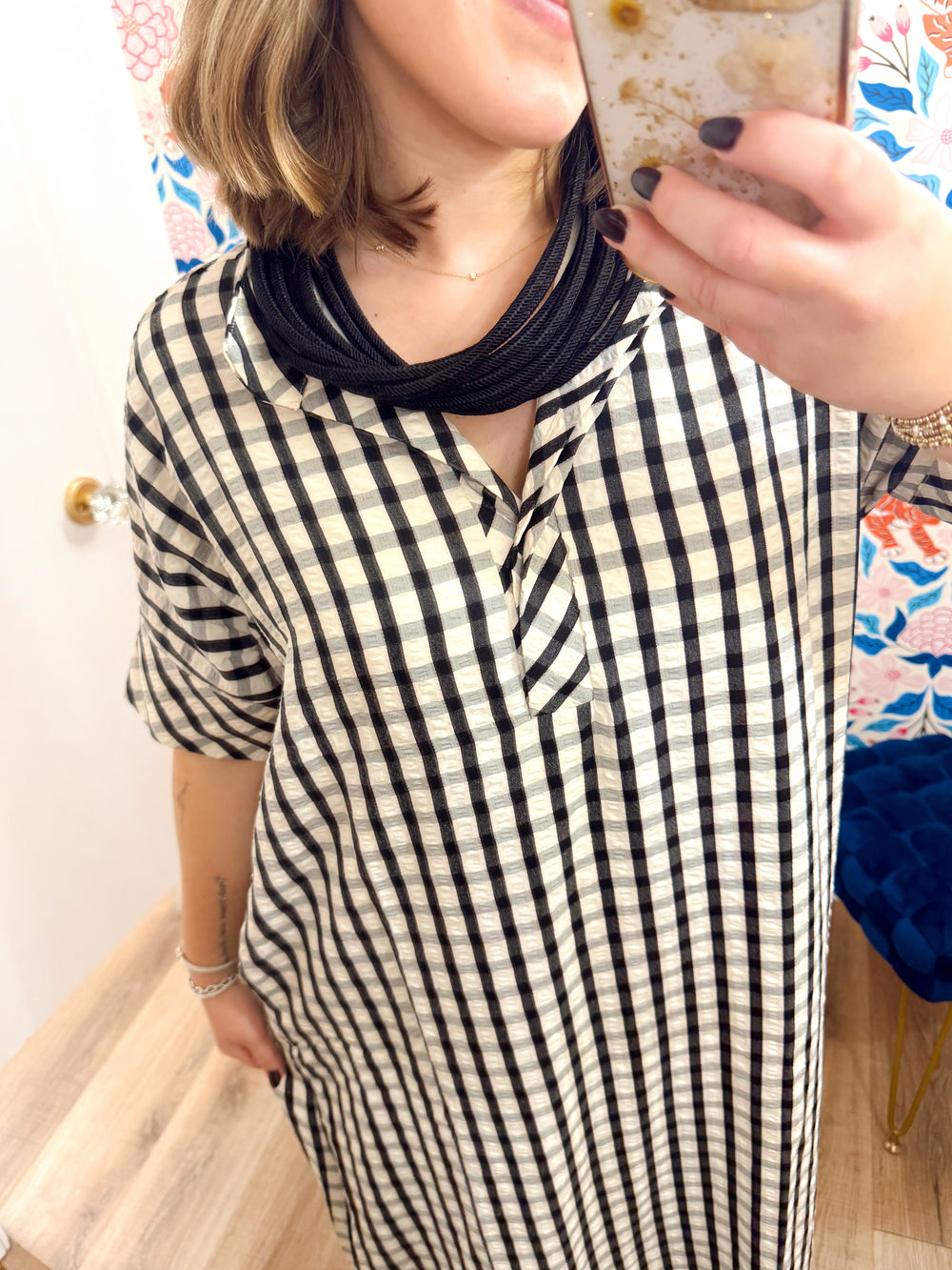 The Avery Gingham Maxi Dress (S-L)