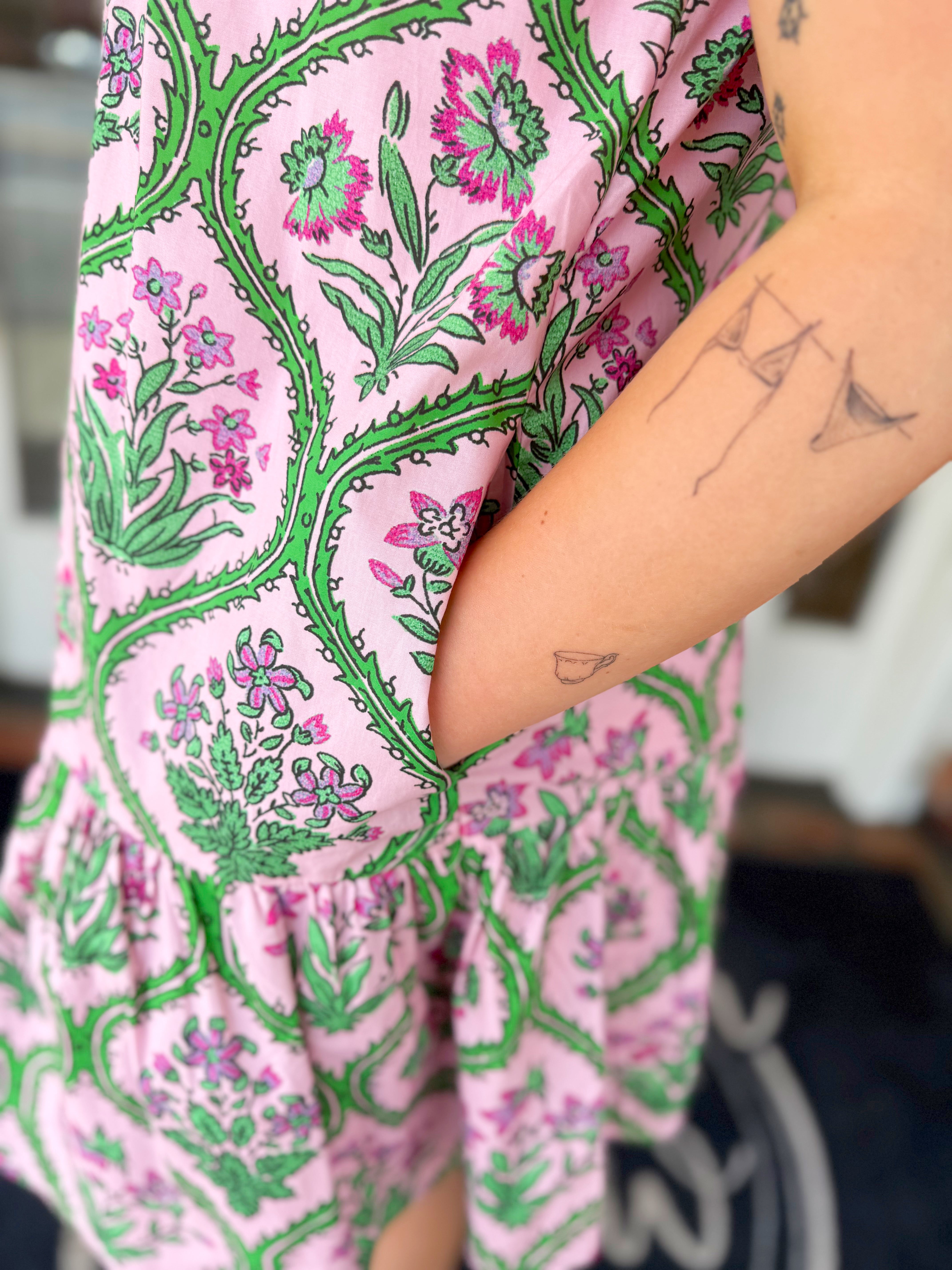 The Tate Floral Halter Dress