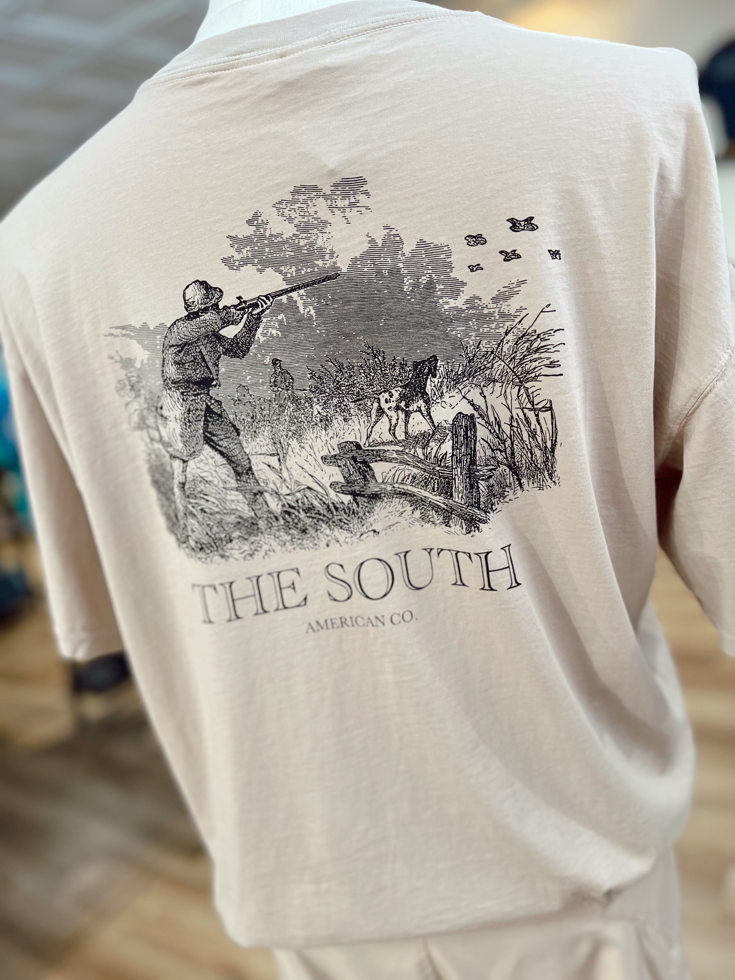 Peach State Pride Quail Etching Tee