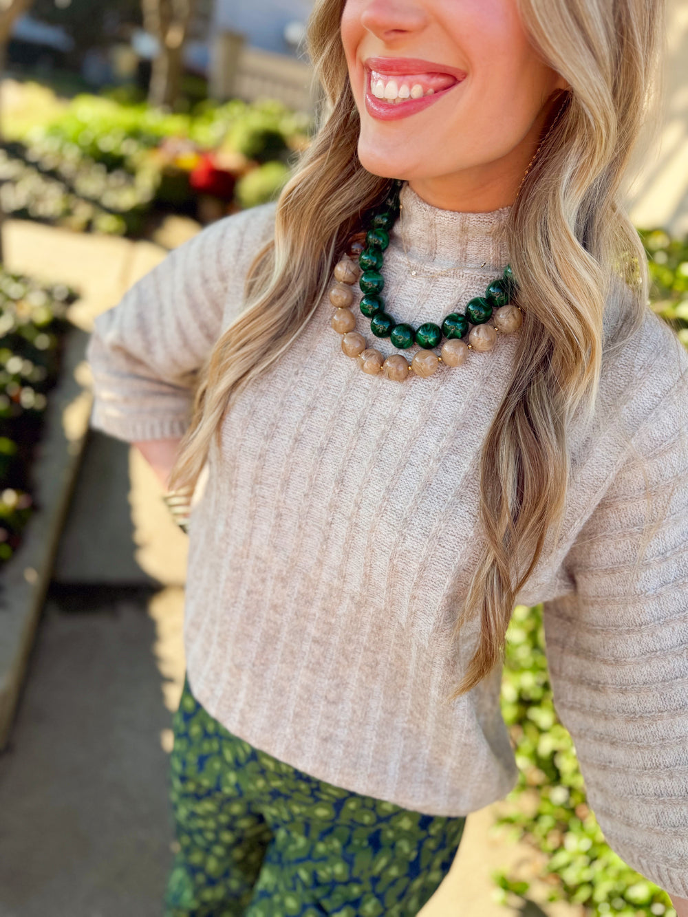 The Ovie Sweater Top in Oatmeal (S-L)