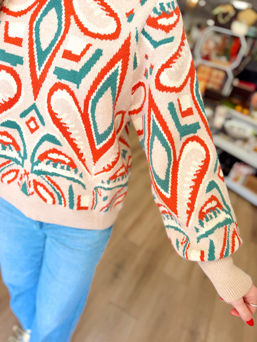 The Sierra Abstract Pattern Sweater (S-L)