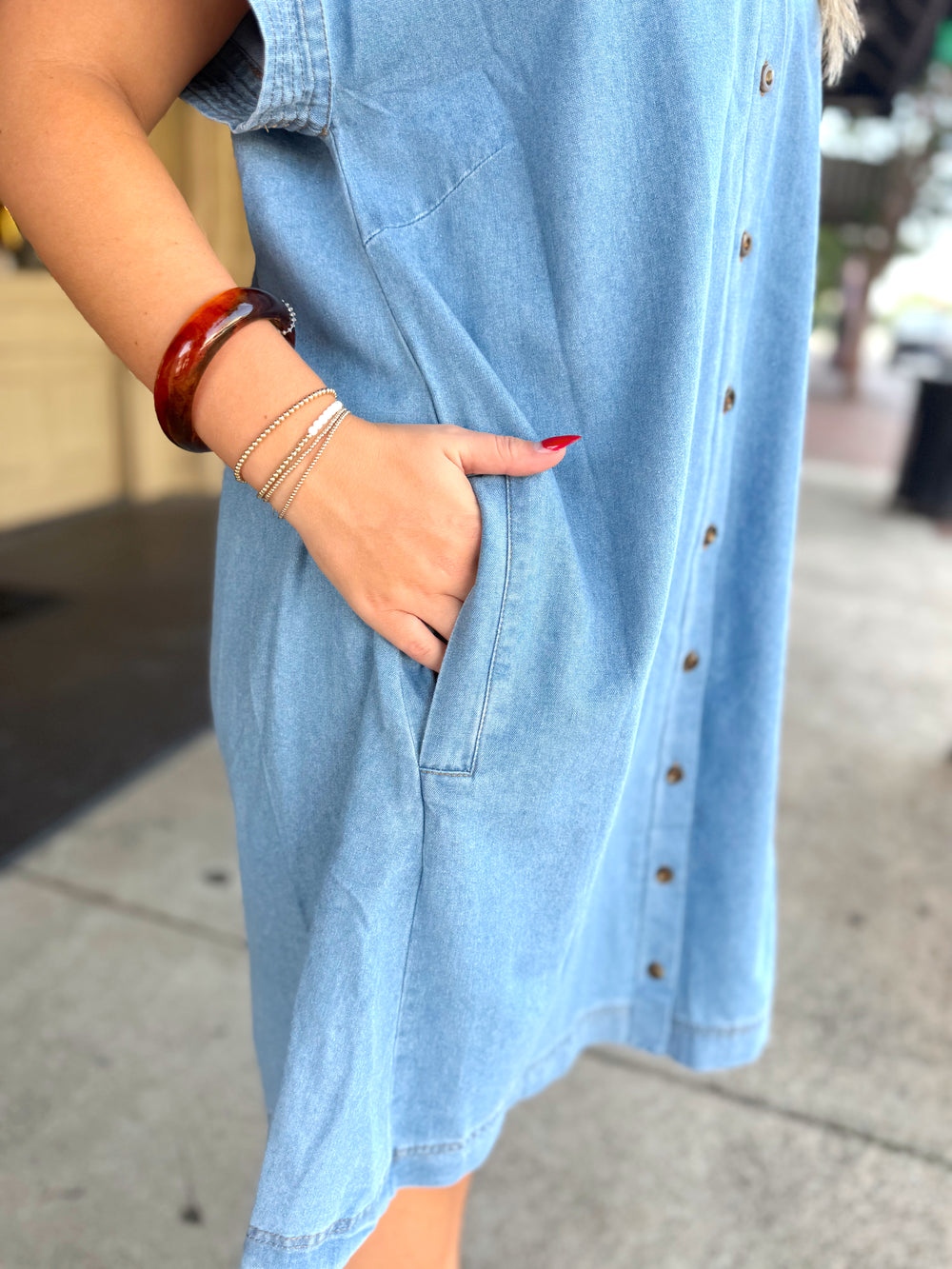 The Dolly Denim Mini Dress (S-L)