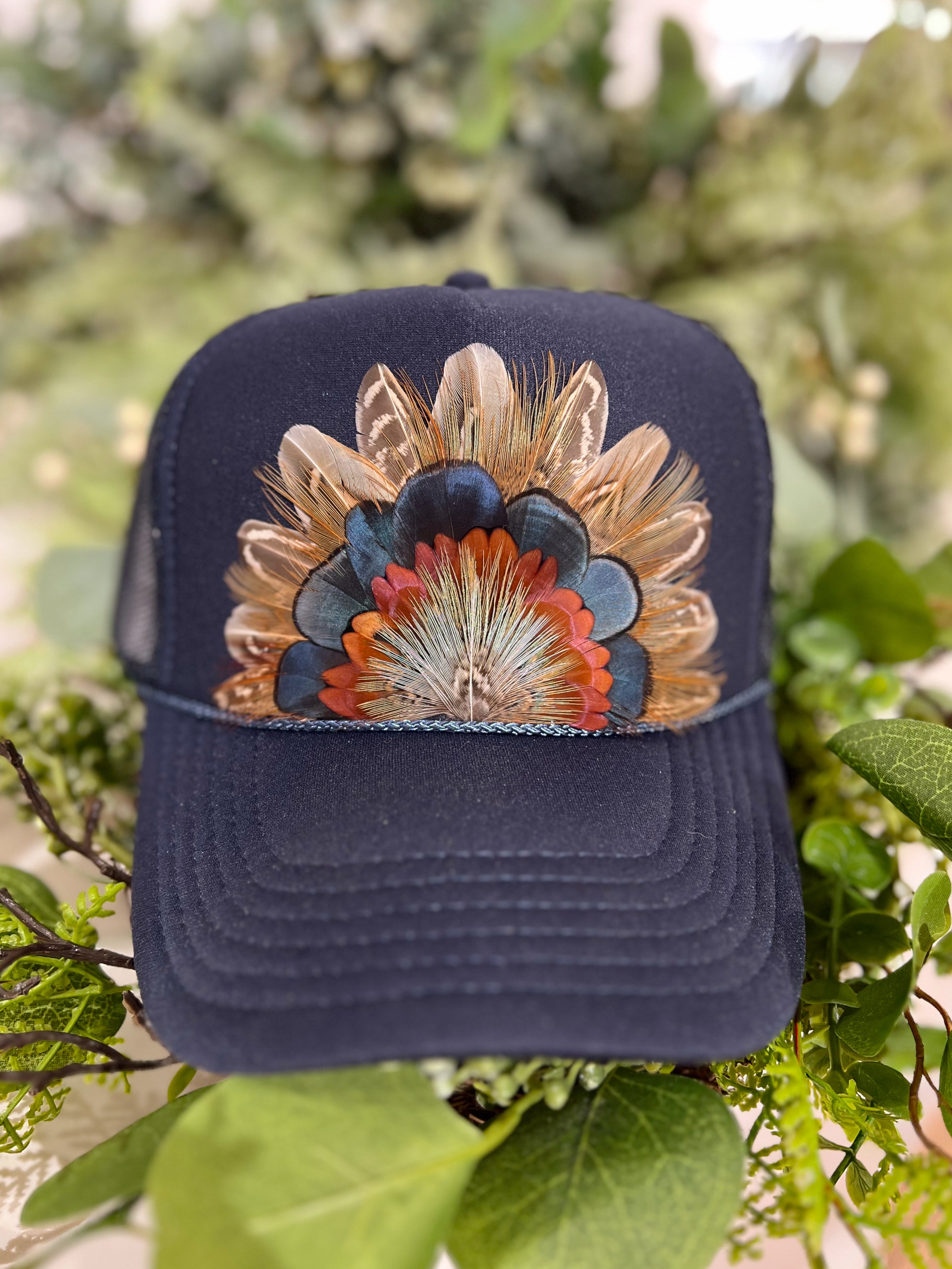 The Bailey Feathered Trucker Hat