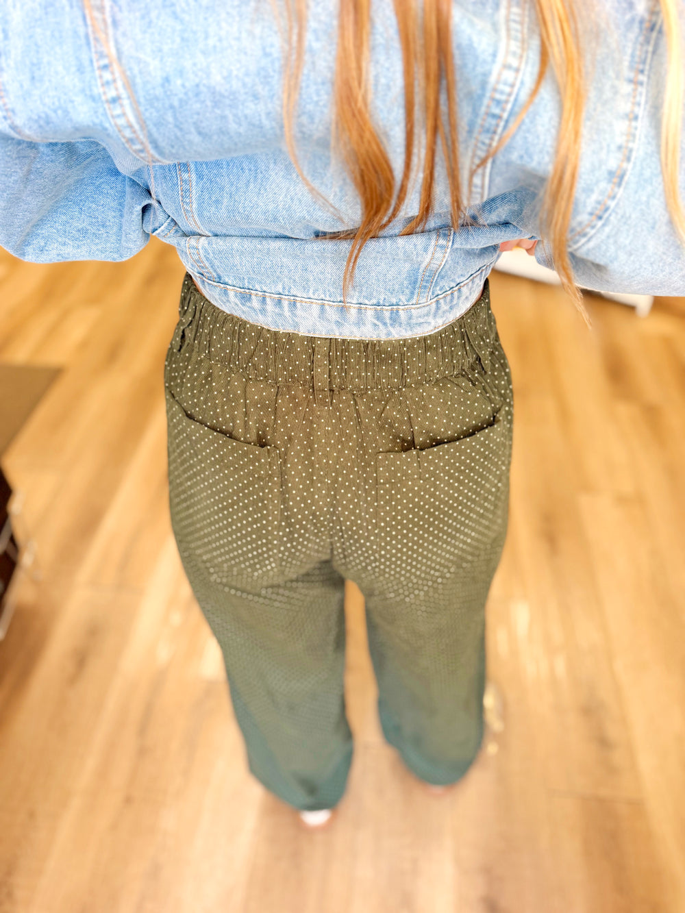 The Kate Polka Dot Corduroy Wide Leg Pants (S-L)