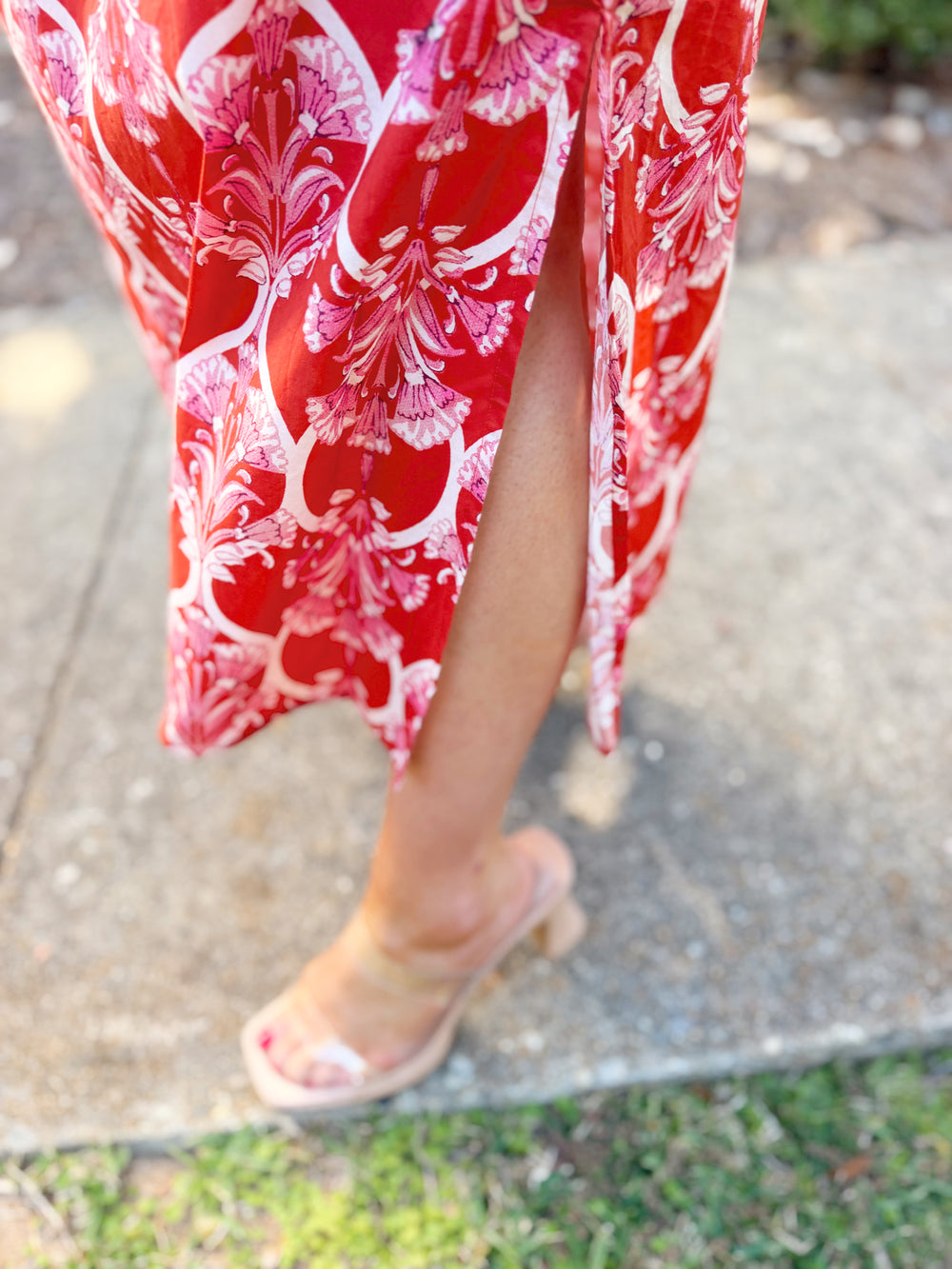 The Ember Puff Sleeve Midi Dress (S-2X)