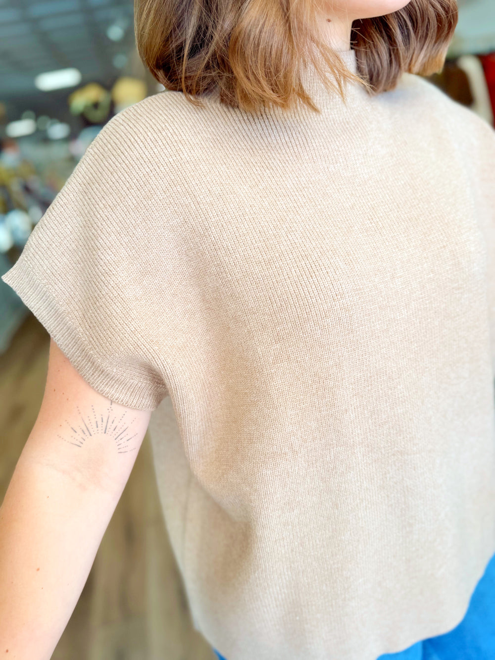 The Cecily Mock Neck Sweater Top (S-L)