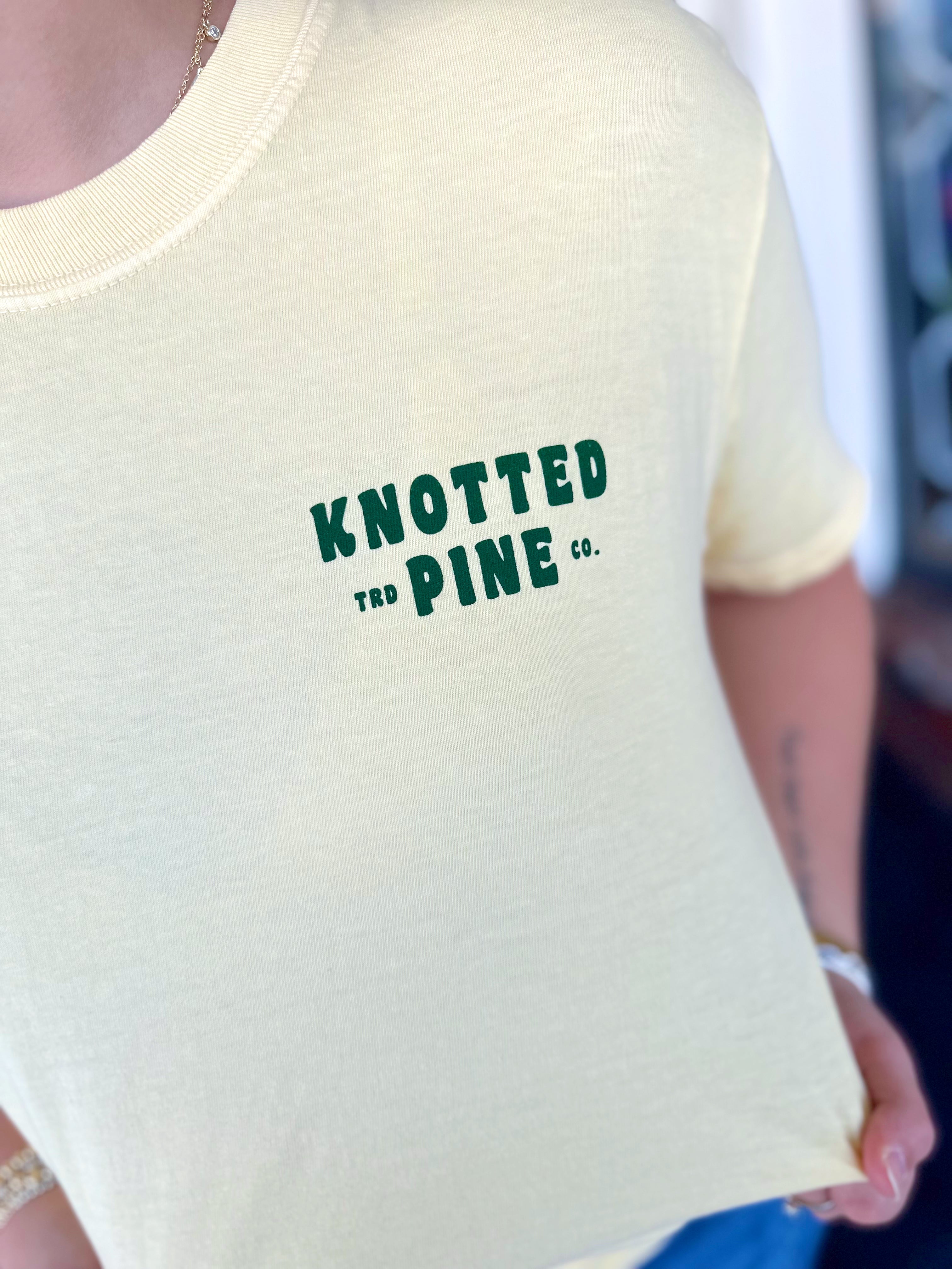 Free Mulligans Tee in Butter By Knotted Pine