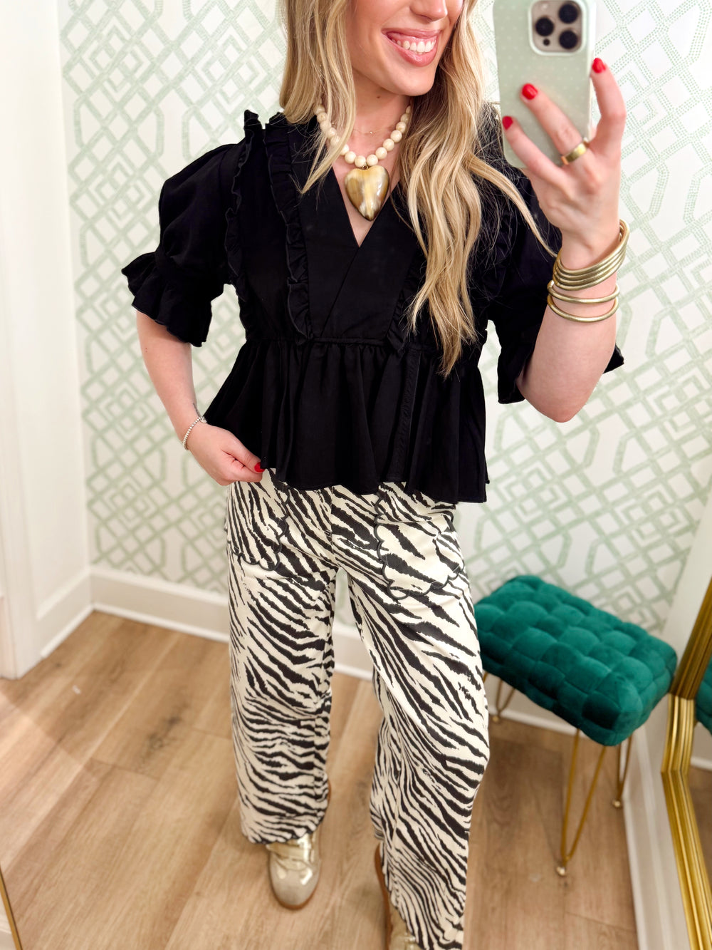 The Zoey Zebra Pants (S-L)