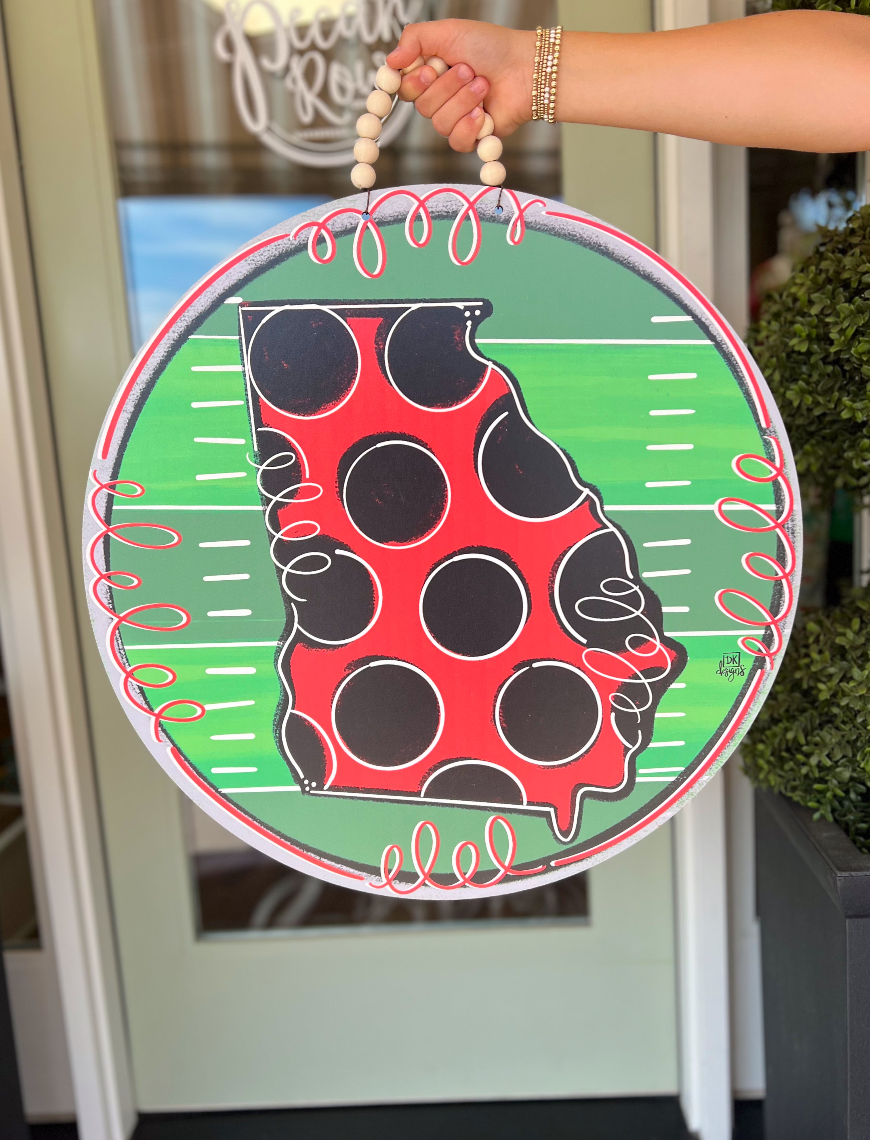 Red/ Black Georgia Field Door Hanger