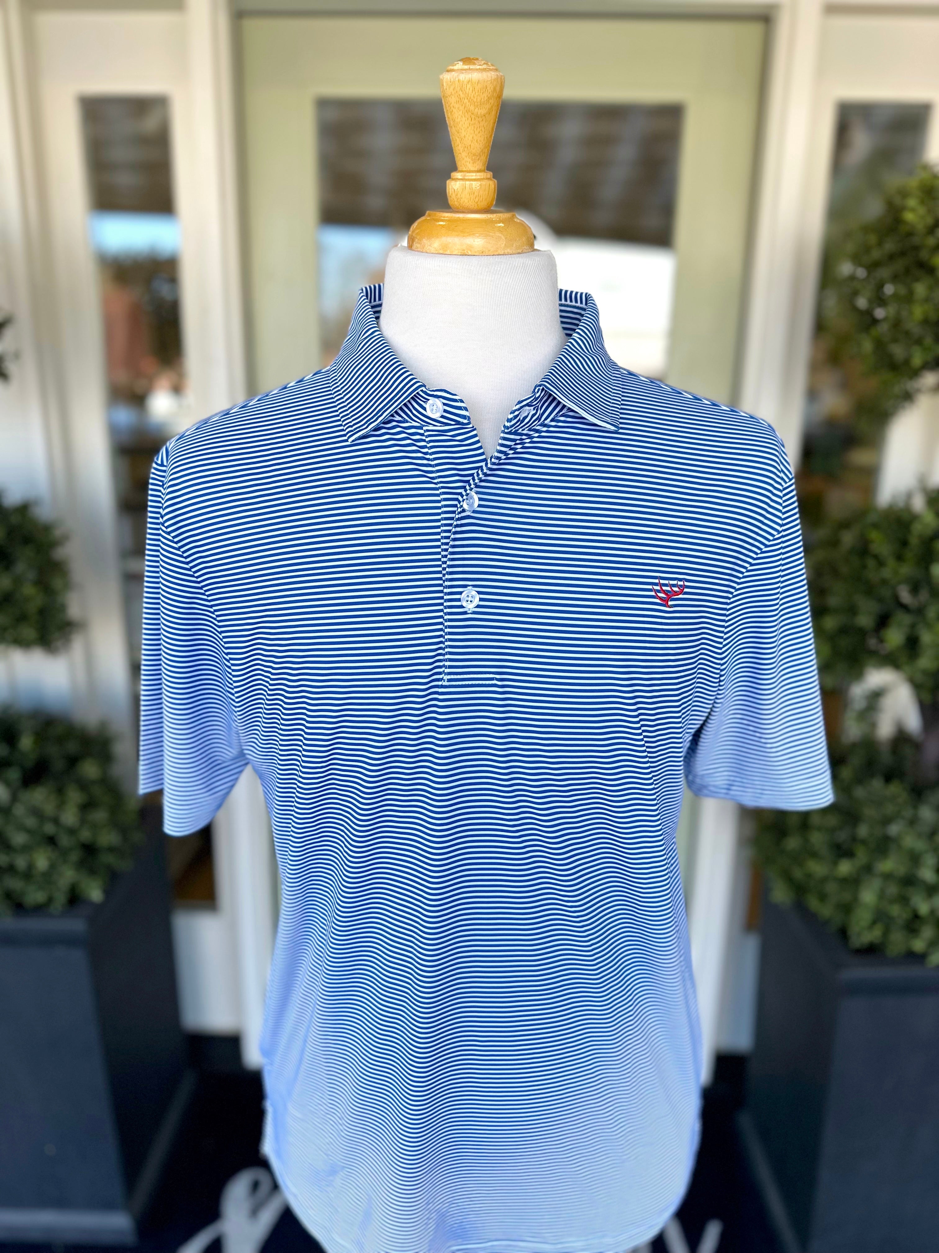 Navy Polo by Hunt to Harvest