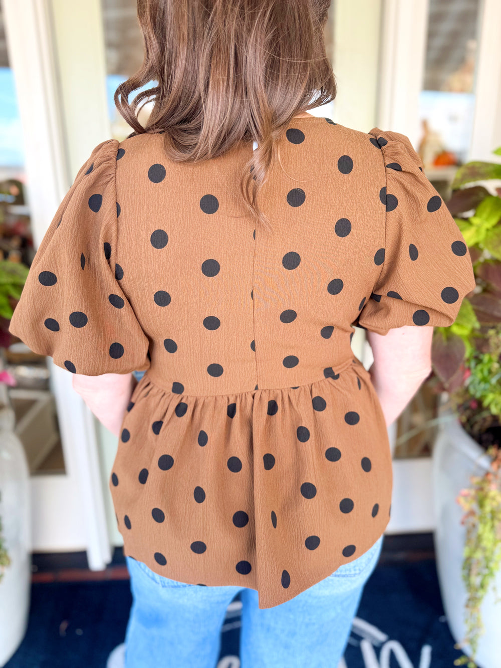 The Jessalyn Polka Dot Top (S-L)