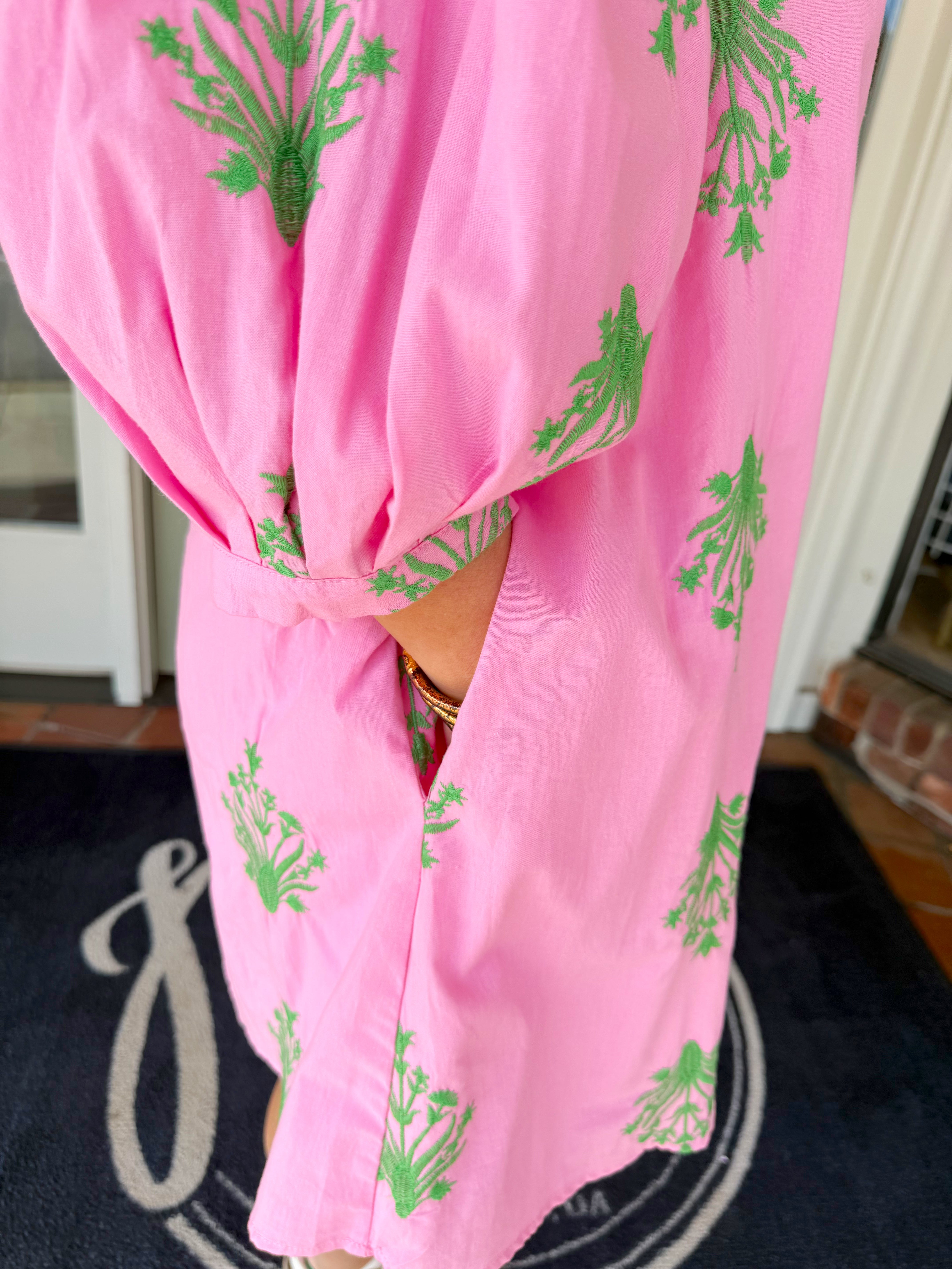 The Palmer Embroidered Mini Dress