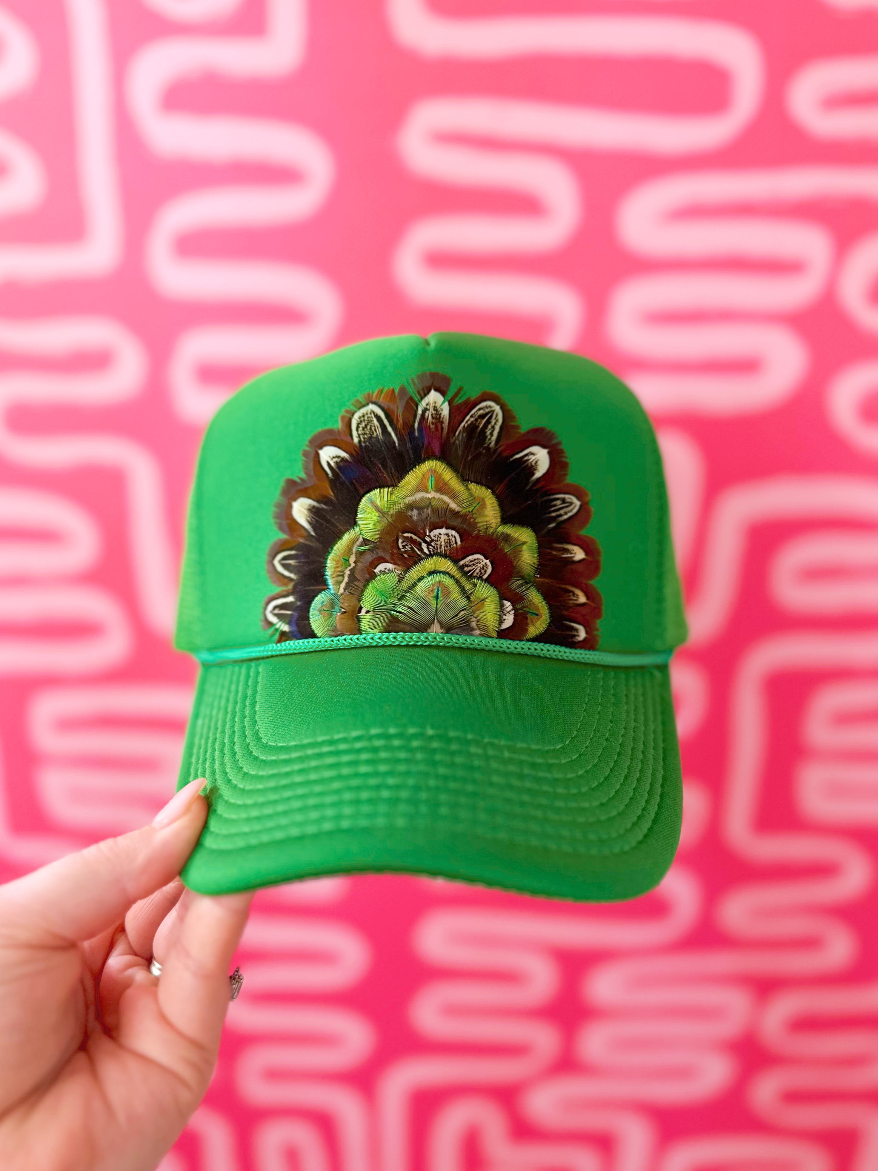 The Payton Feathered Trucker Hat