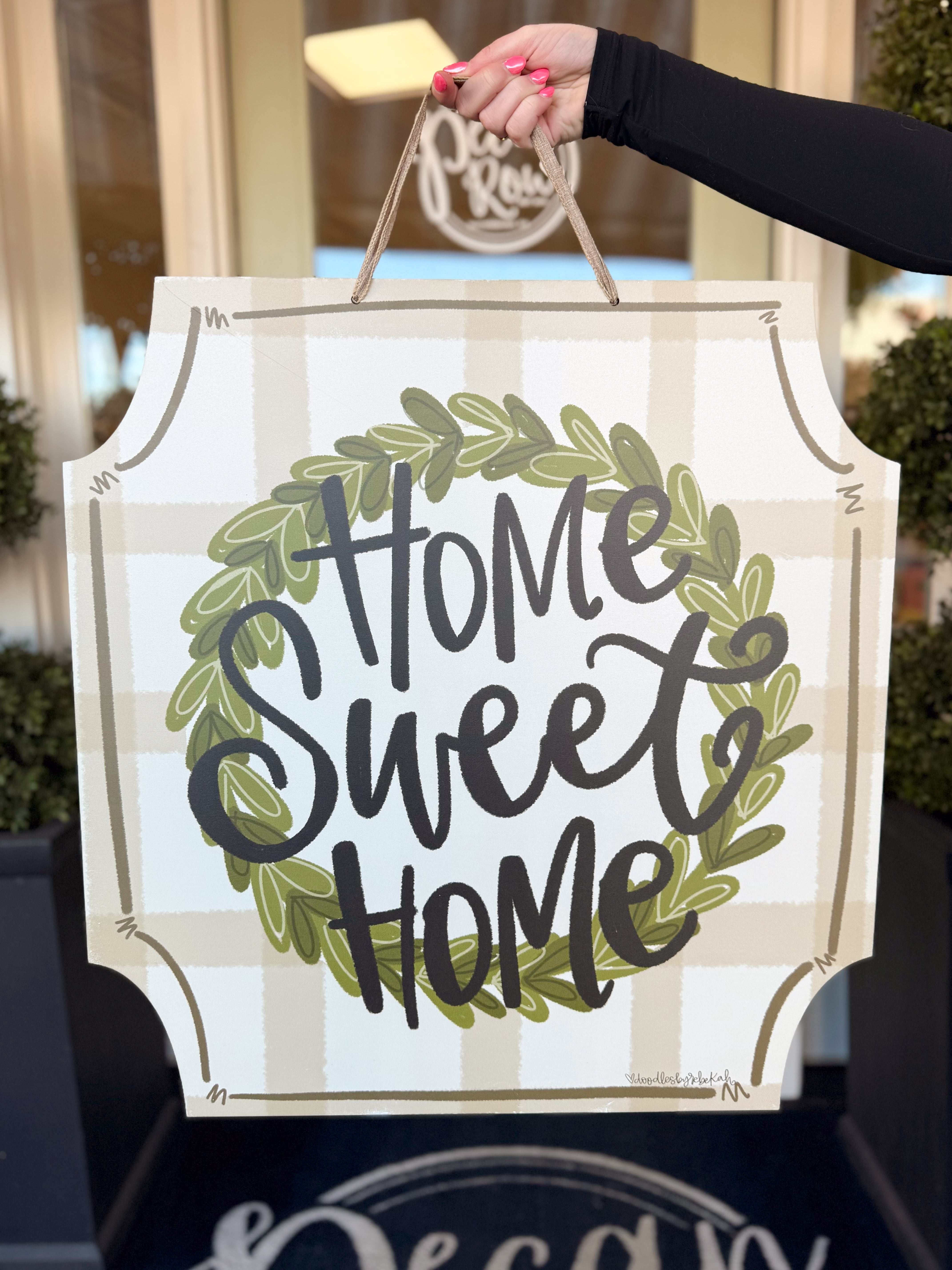 Home Sweet Home Wreath Door Hanger