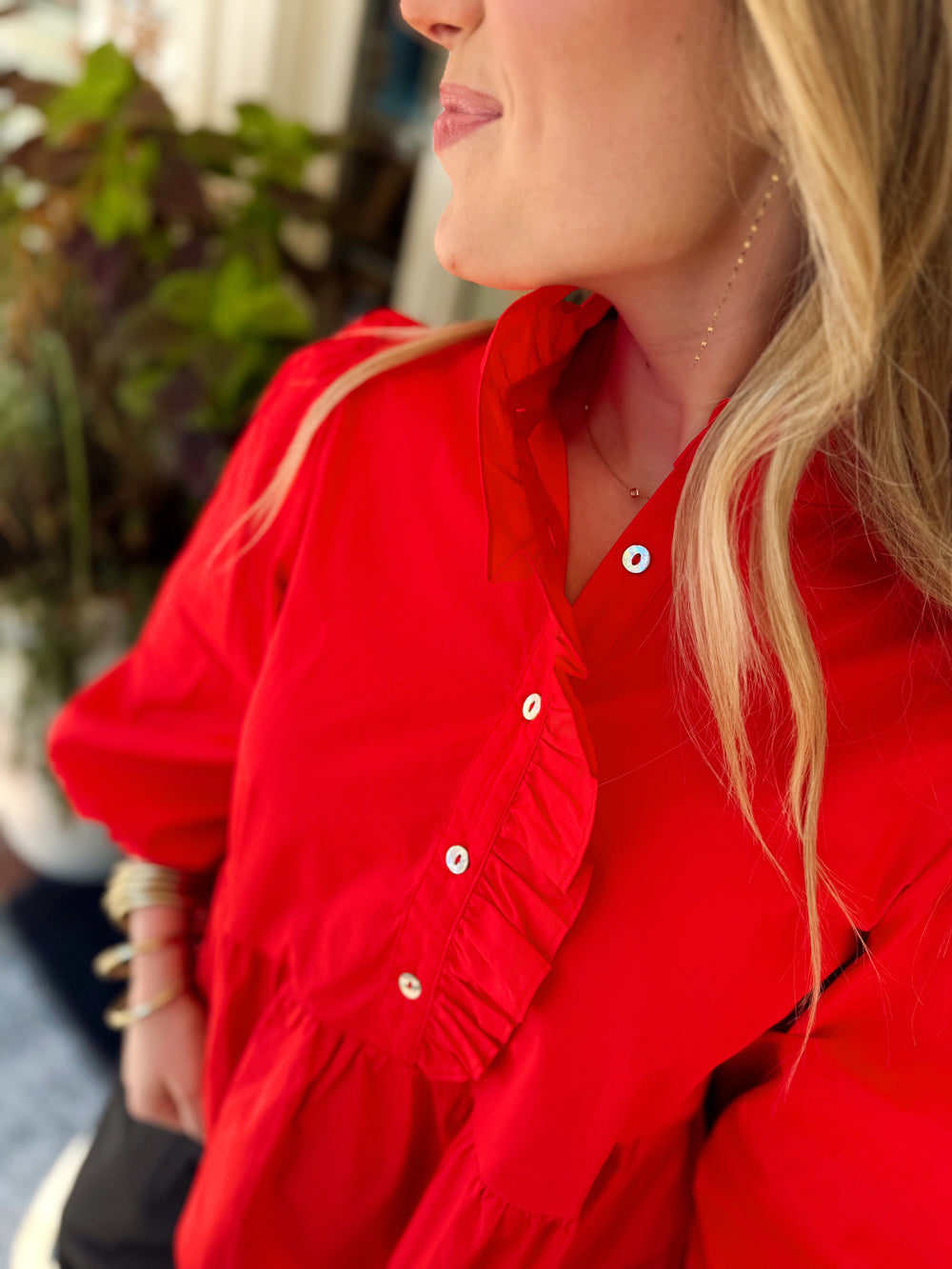 The Samantha Ruffle Peplum Top (S-L)