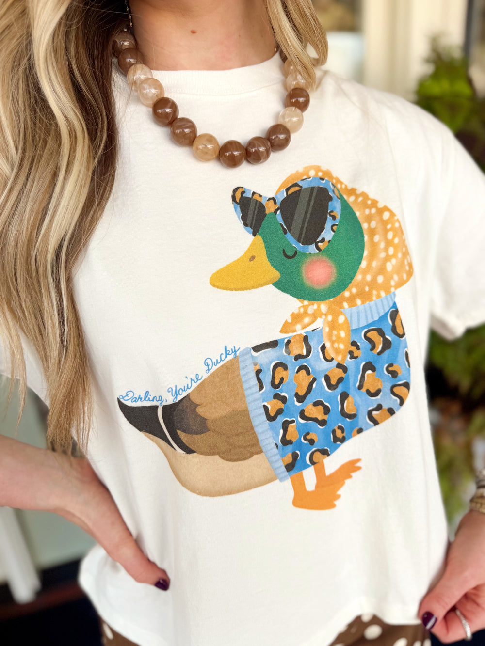 Darling, You're Ducky Cropped Tee by Poppy & Pine (S/M-2X/3X)