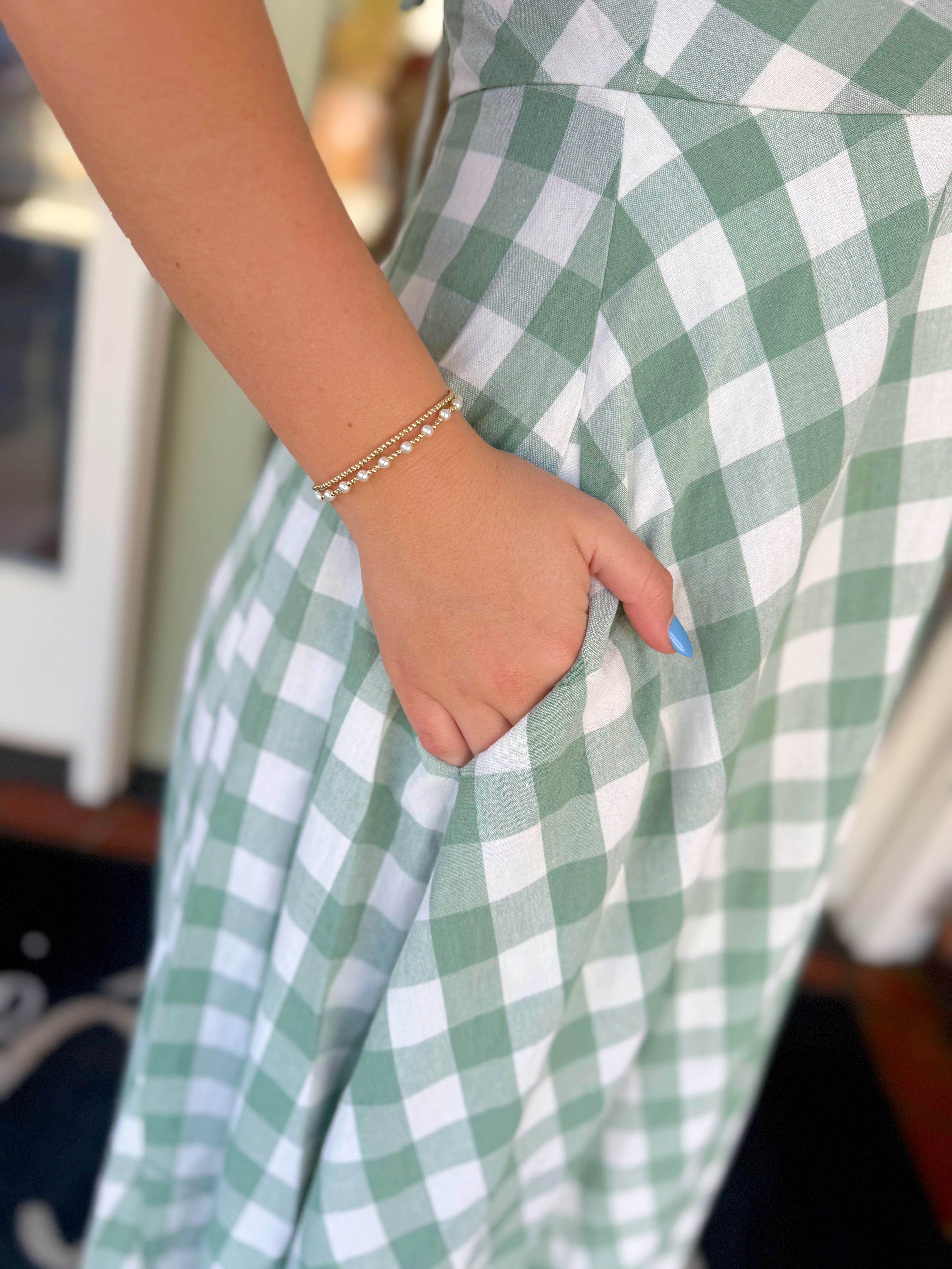 The Grayson Gingham Tie-Front Dress