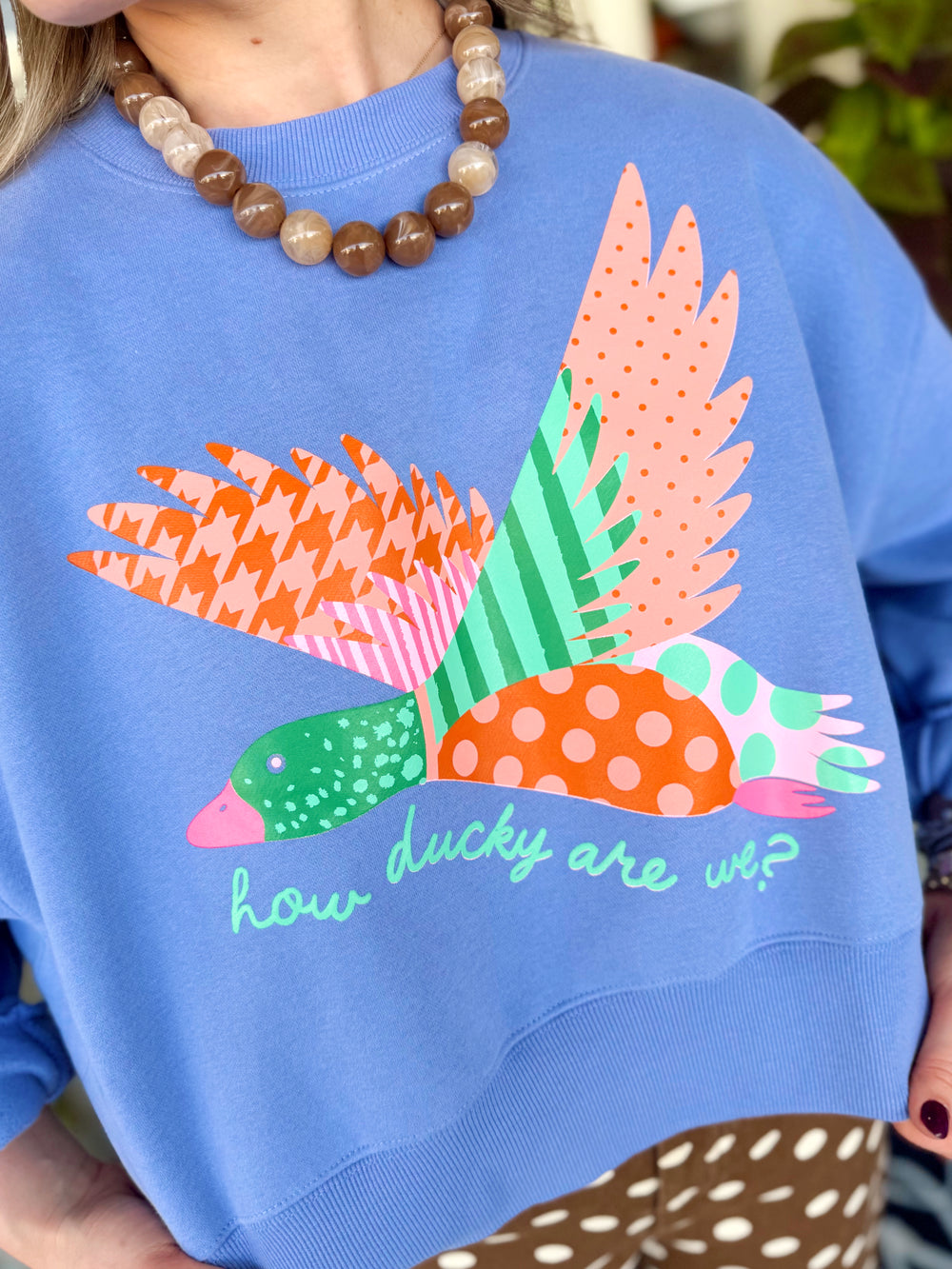 How Ducky Are We Cropped Sweatshirt by Poppy & Pine (S/M-L/XL)
