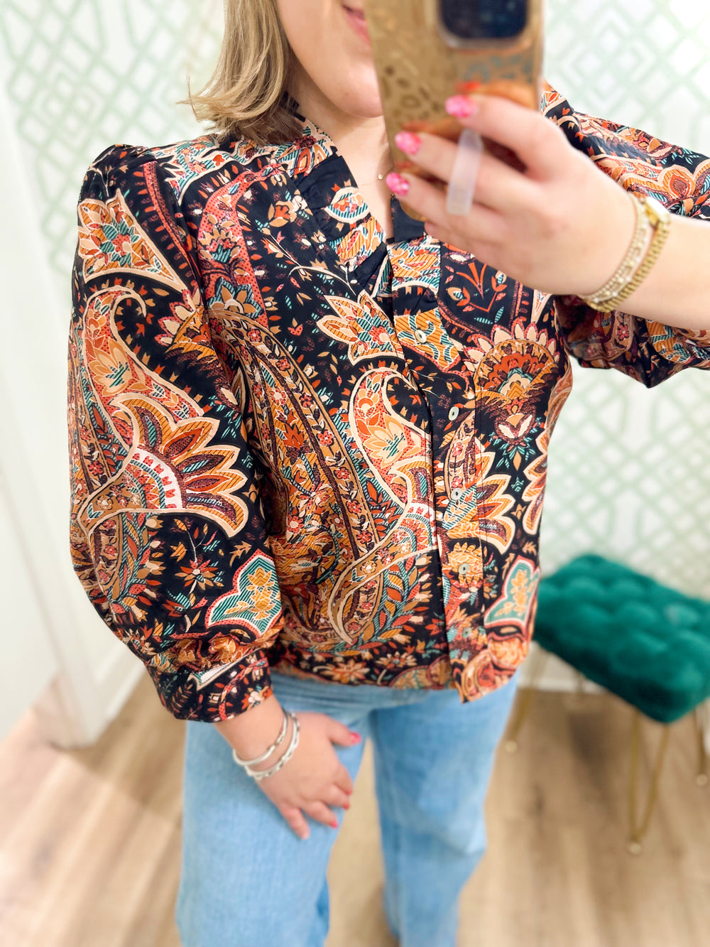 The Elizabeth Floral Top (S-L)